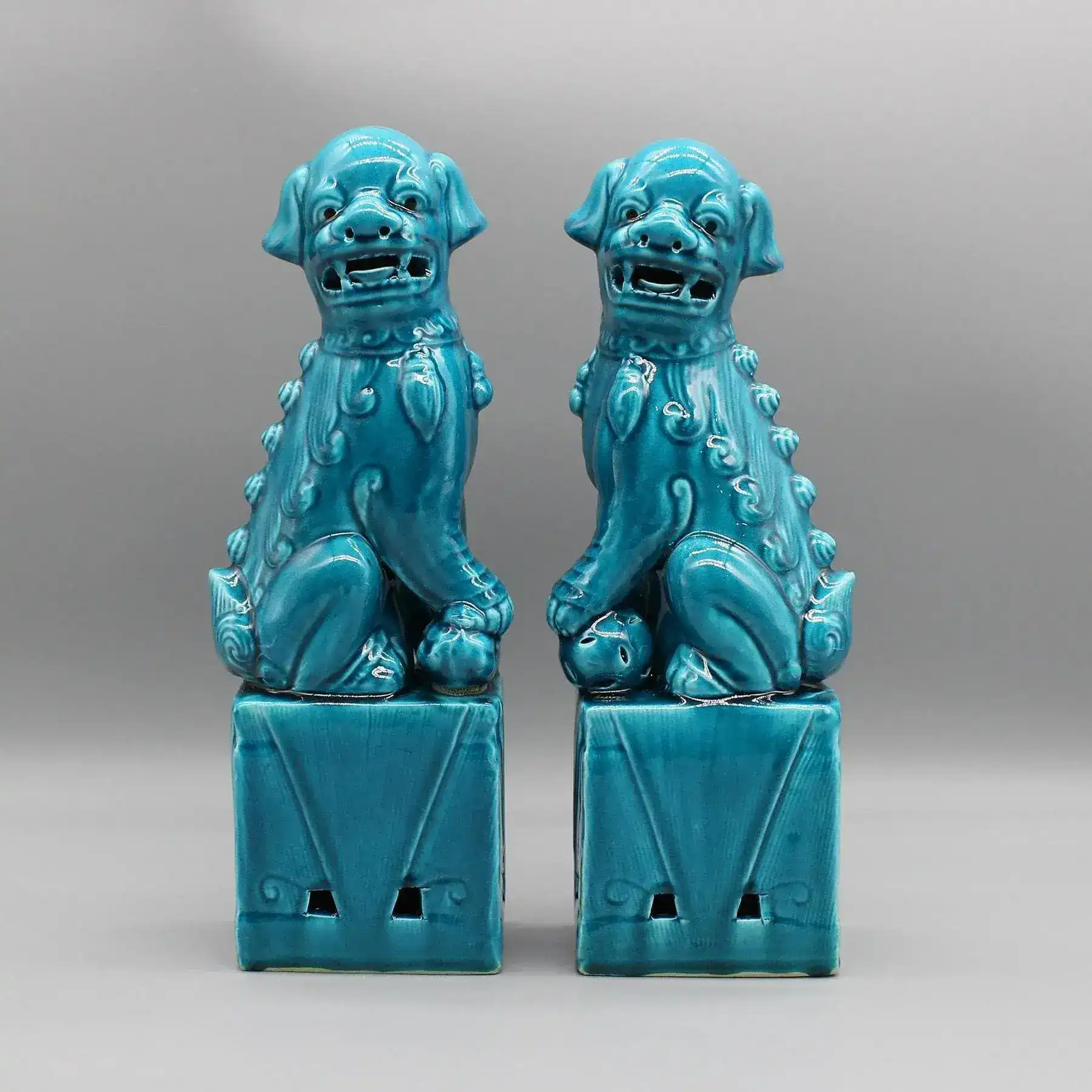 Foo Dogs Ceramic Figurines - Image 7