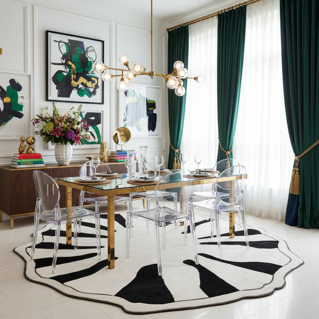 Form and Edge Hand Tufted Rug - Image 2