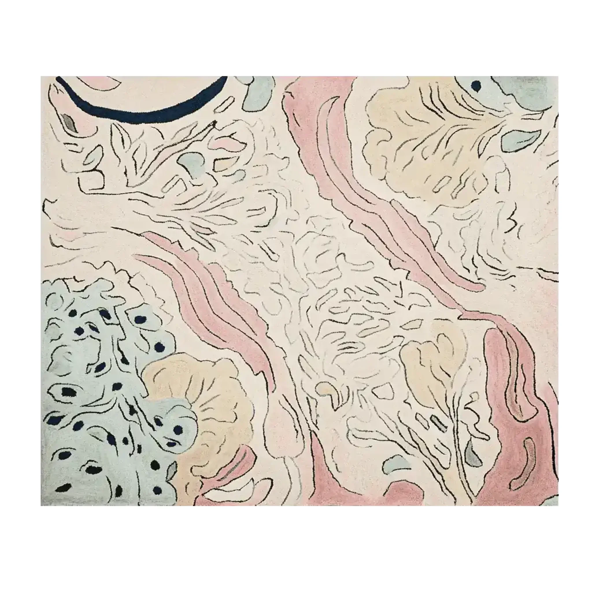 Fossil Bloom Field Hand Tufted Rug - Image 5