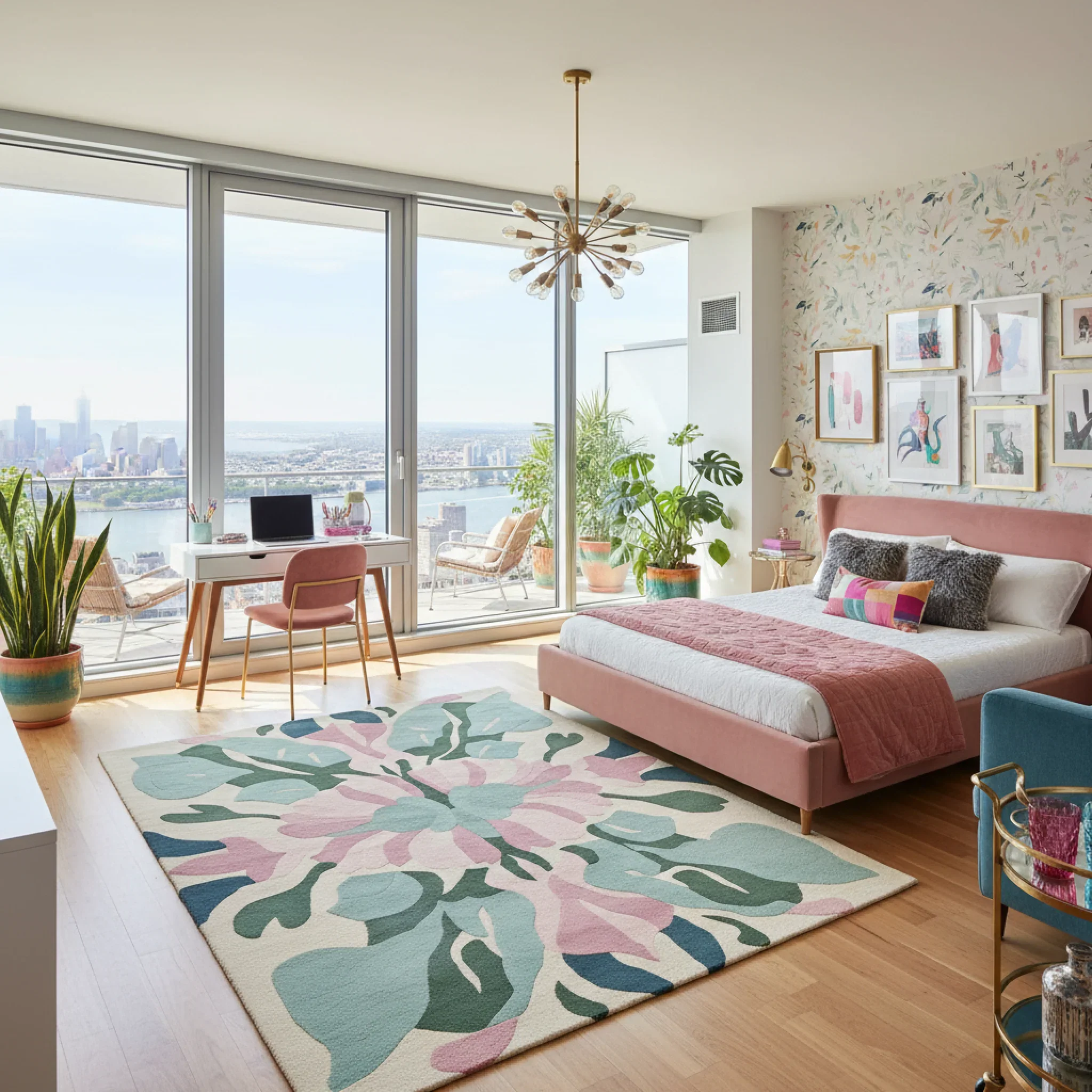 Fracture Bloom Core Hand Tufted Rug - Image 2