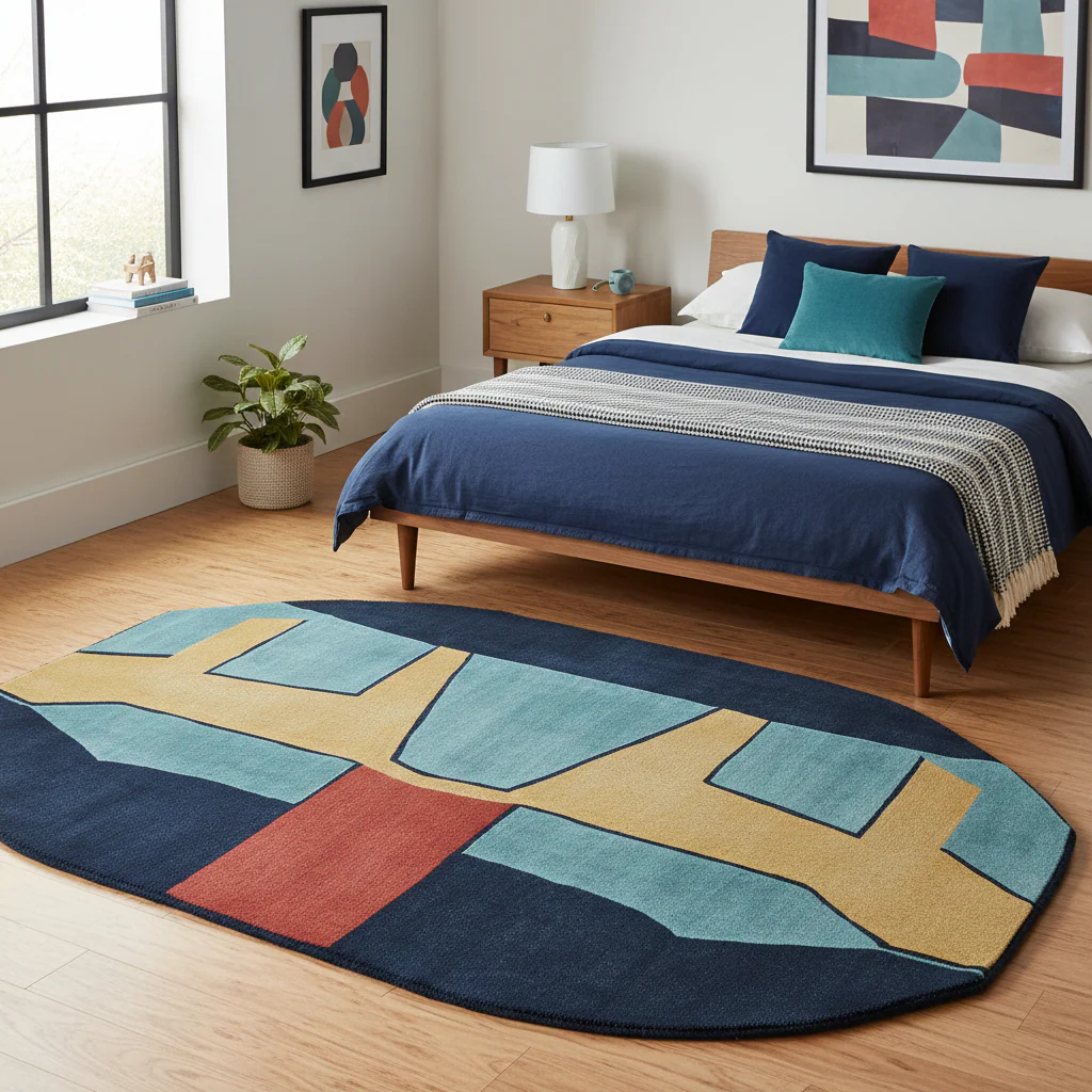 Fractured Path Echo Hand Tufted Rug - Image 2