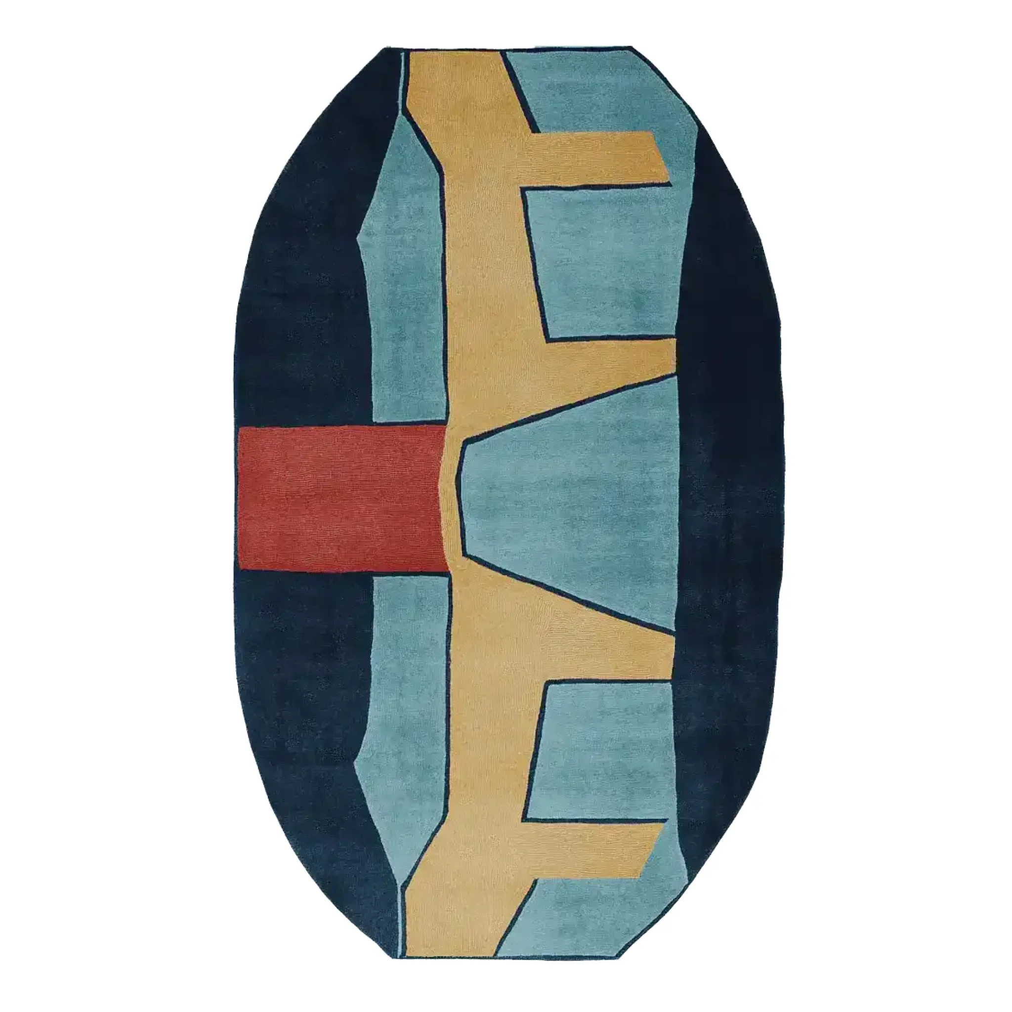 Fractured Path Echo Hand Tufted Rug - Image 3