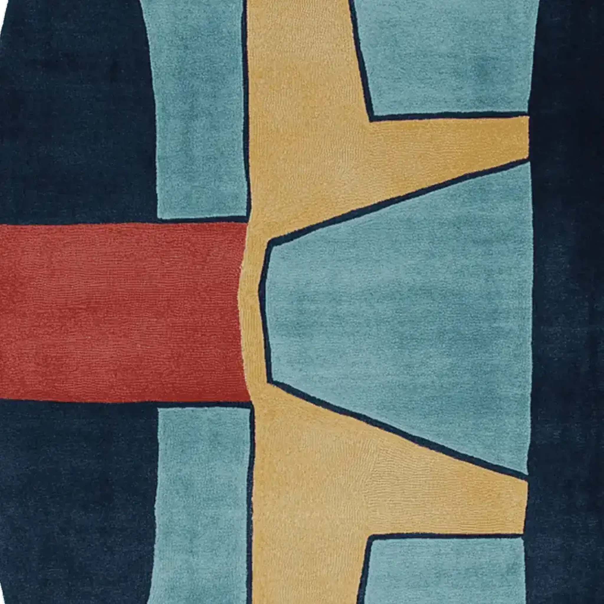 Fractured Path Echo Hand Tufted Rug - Image 4