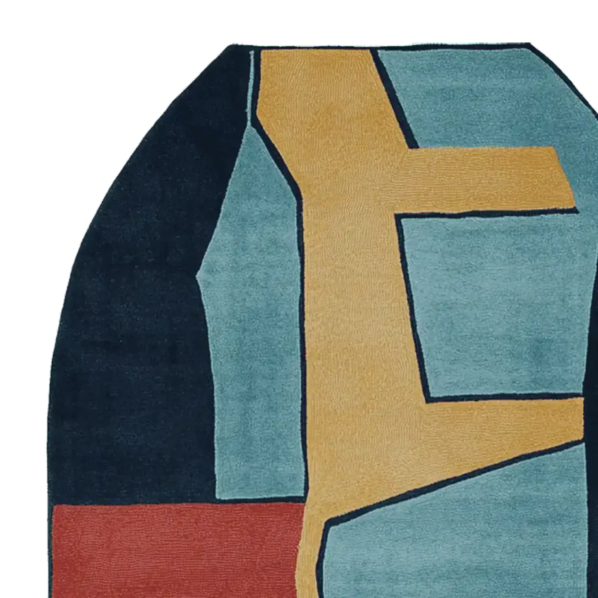Fractured Path Echo Hand Tufted Rug - Image 5