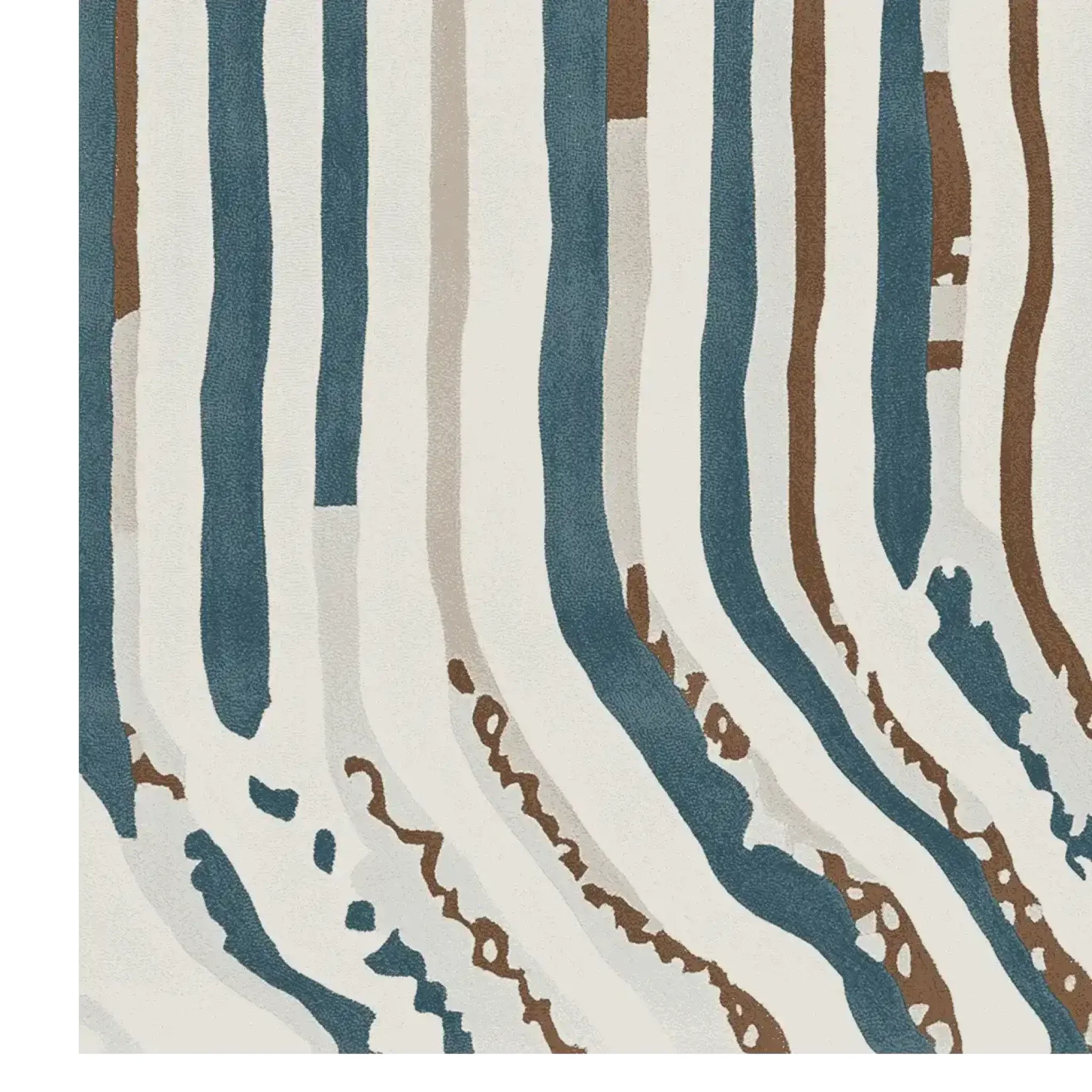 Fragmented Wave Rhythm Hand Tufted Rug - Image 5