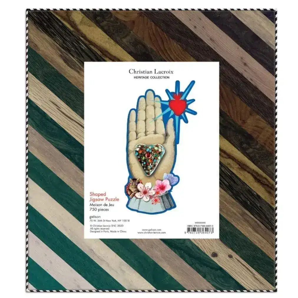 Galison Christian Lacroix Heritage Collection Maison de Jeu 750pc Shaped Jigsaw Puzzle - Image 3