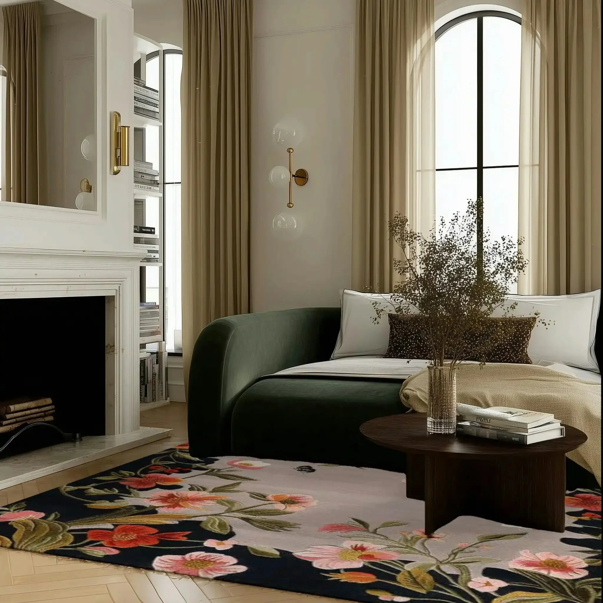 Garden Bouquet Hand Tufted Wool Rug - Image 3