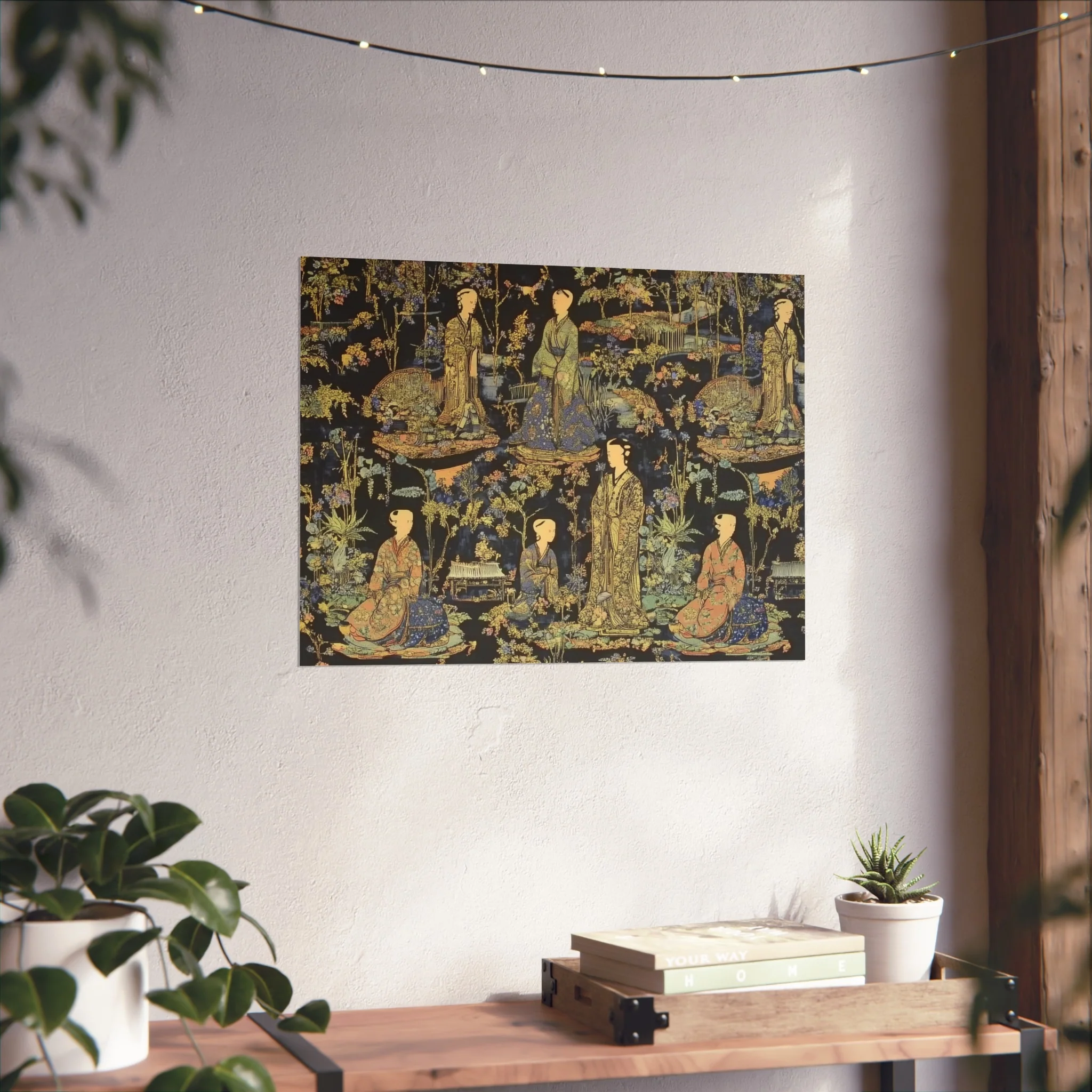Garden Court Noir Tapestry Fine Art Poster - Image 26