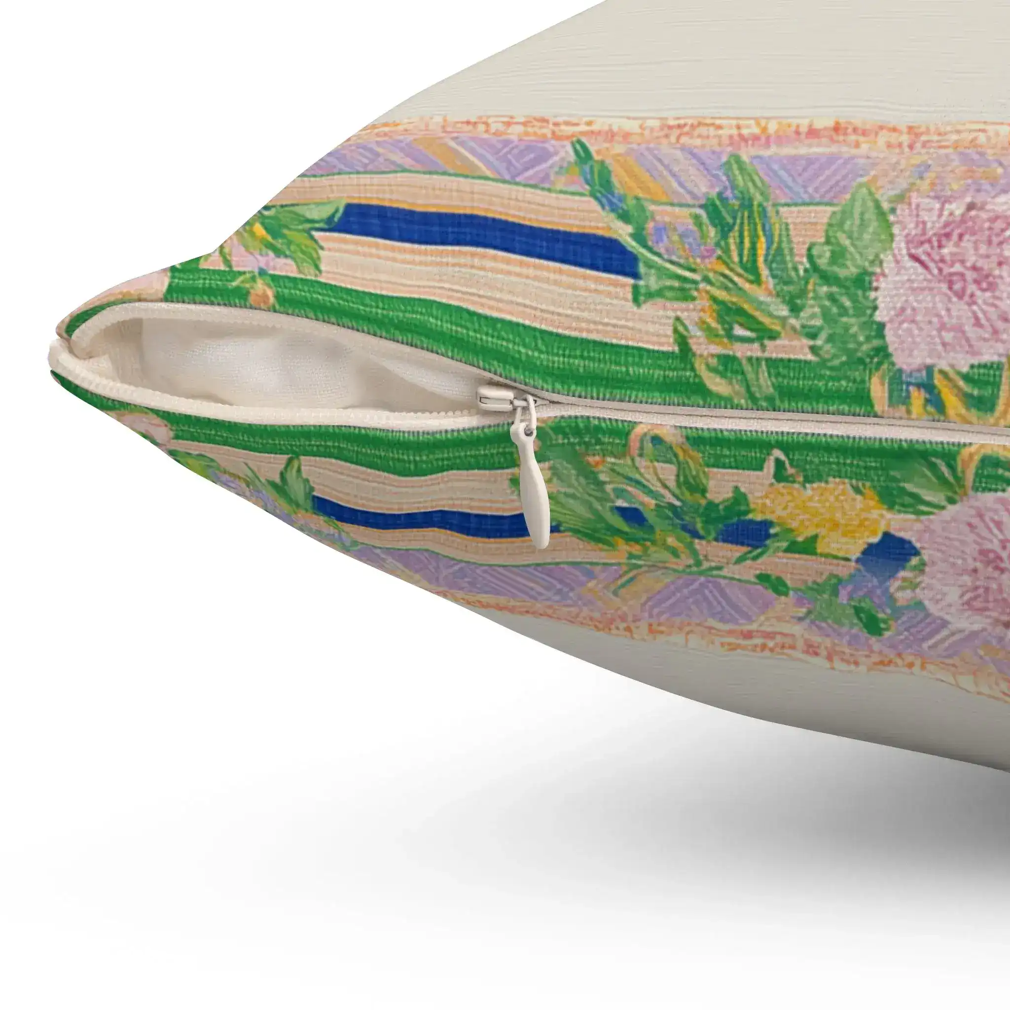 Garden Flight Border Throw Pillow - Image 3