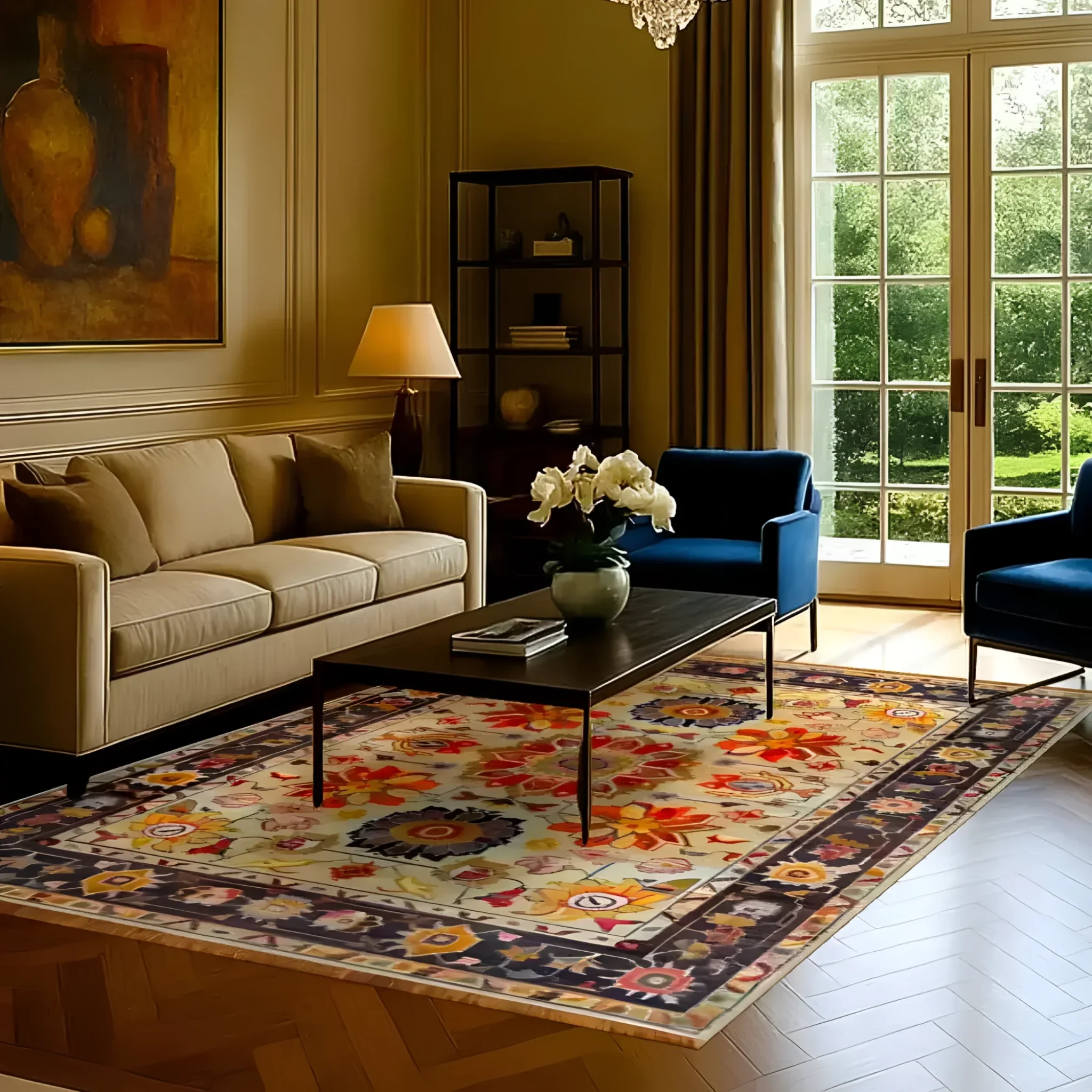 Garden of Elegance Hand Knotted Area Rug - Image 2