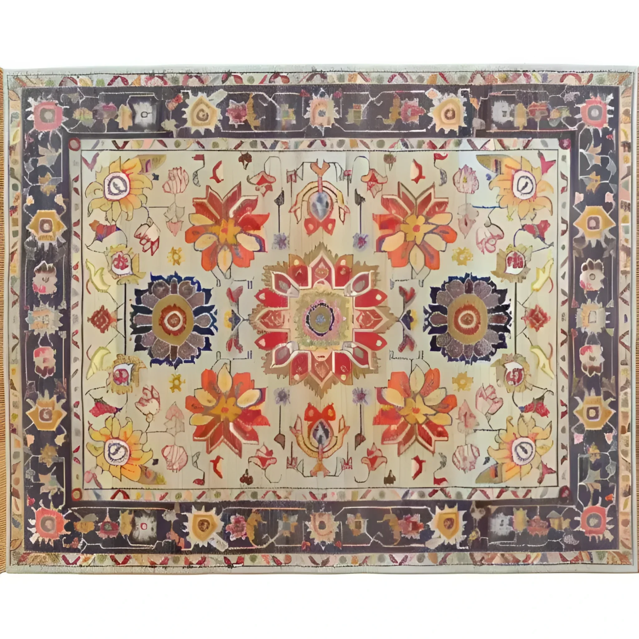 Garden of Elegance Hand Knotted Area Rug - Image 3