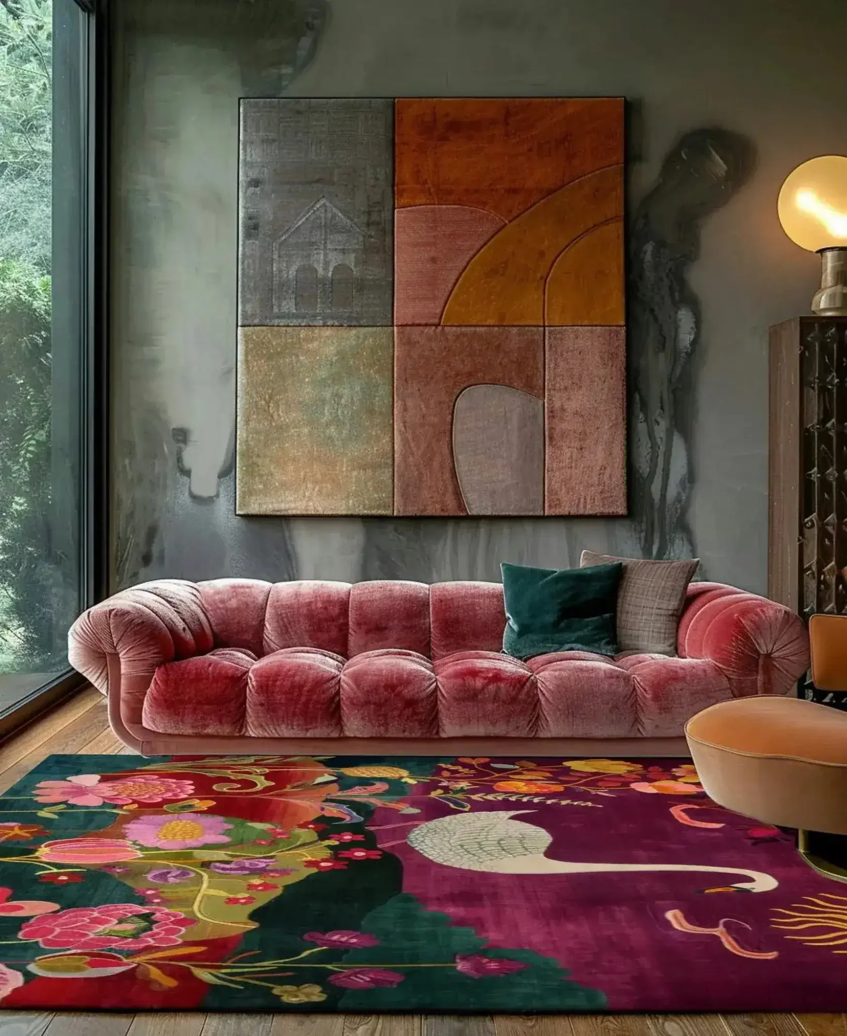 Garden Serenity Wool Hand Knotted Area Rug - Image 10