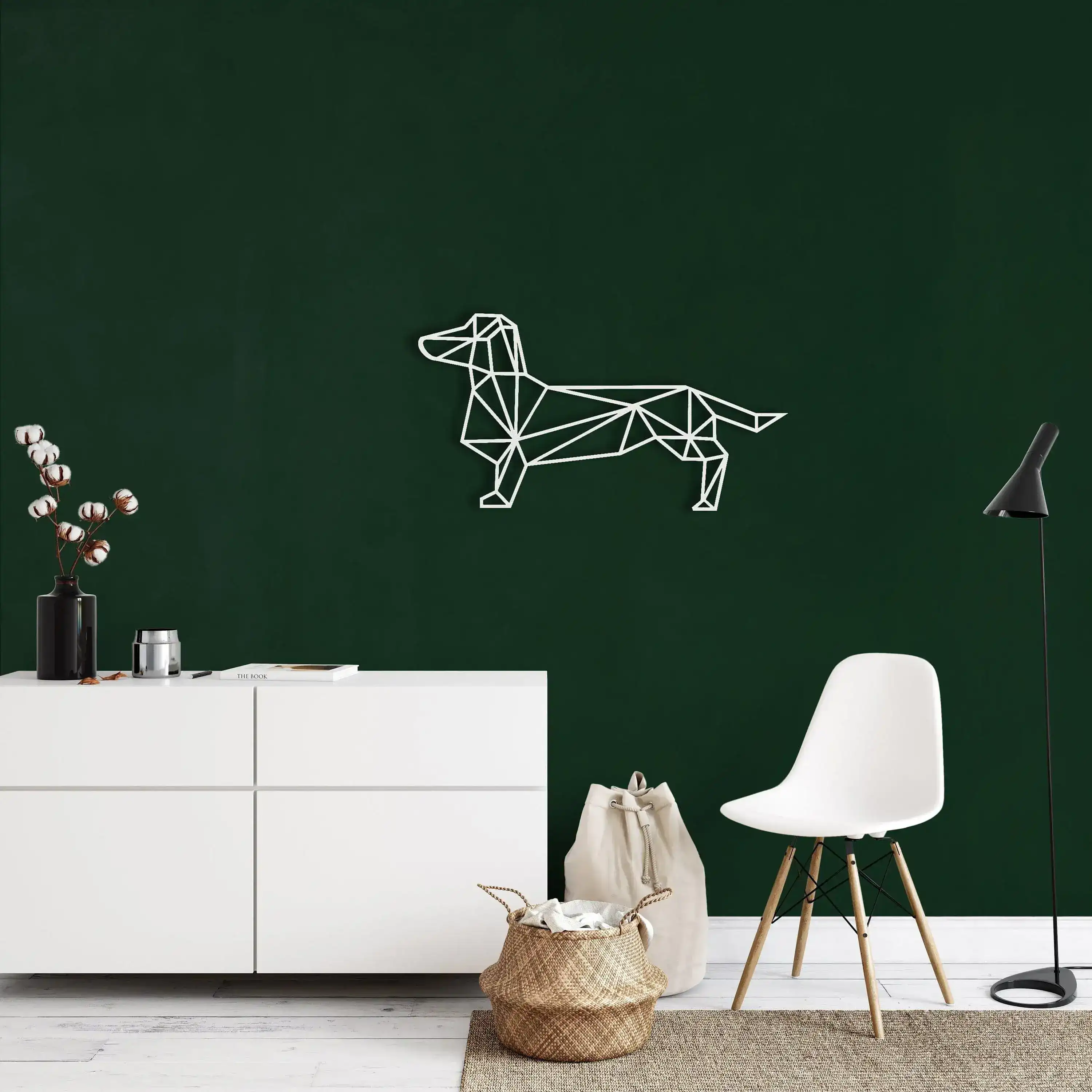 Geometric Dachshund Metal Wall Art - Image 10