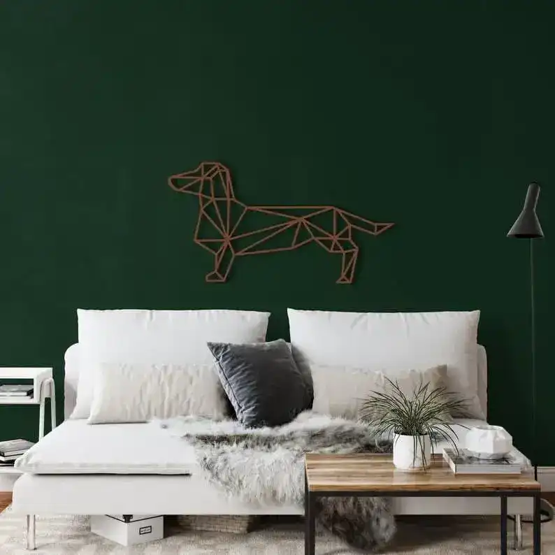 Geometric Dachshund Metal Wall Art - Image 5