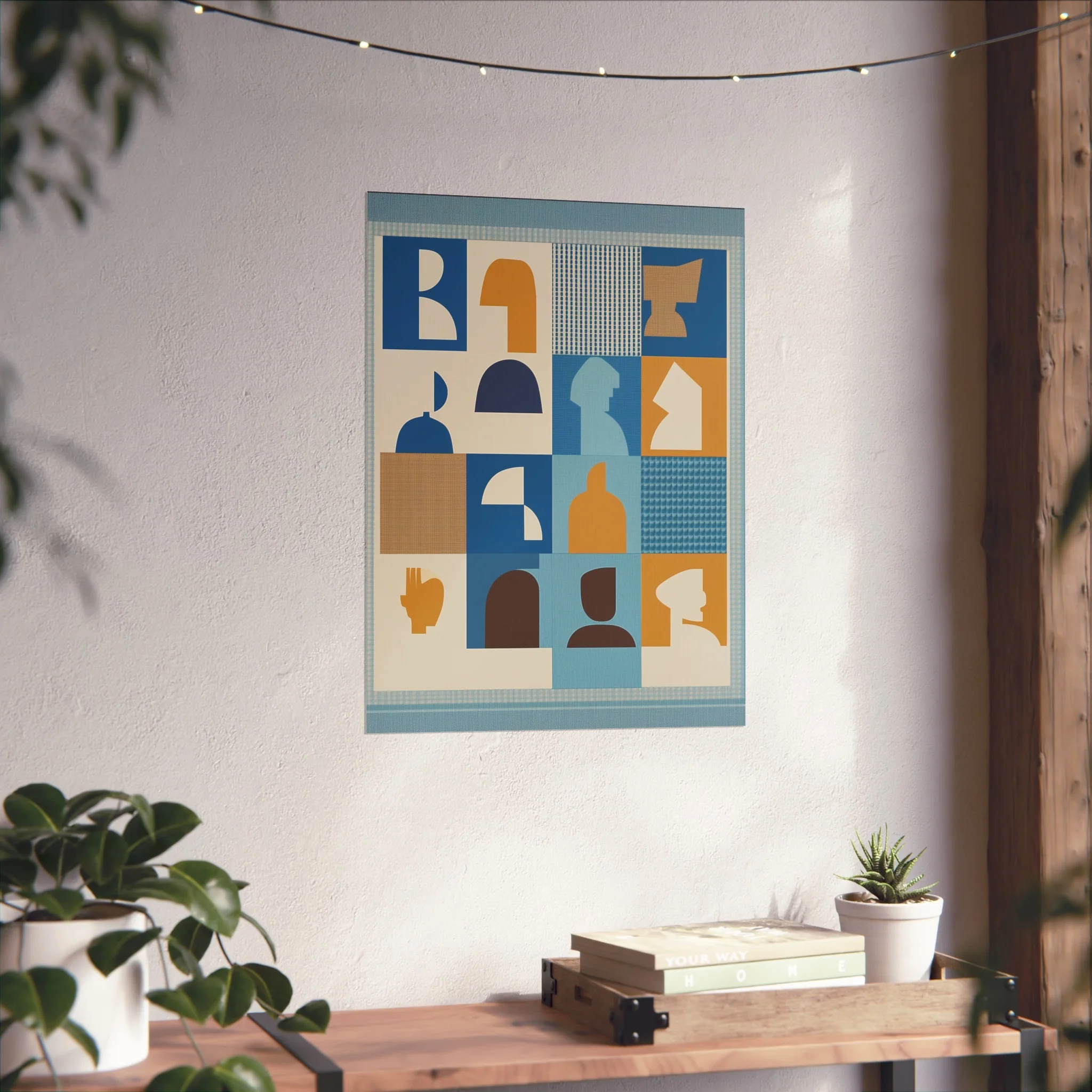 Geometric Faces Fine Art Poster - Image 36