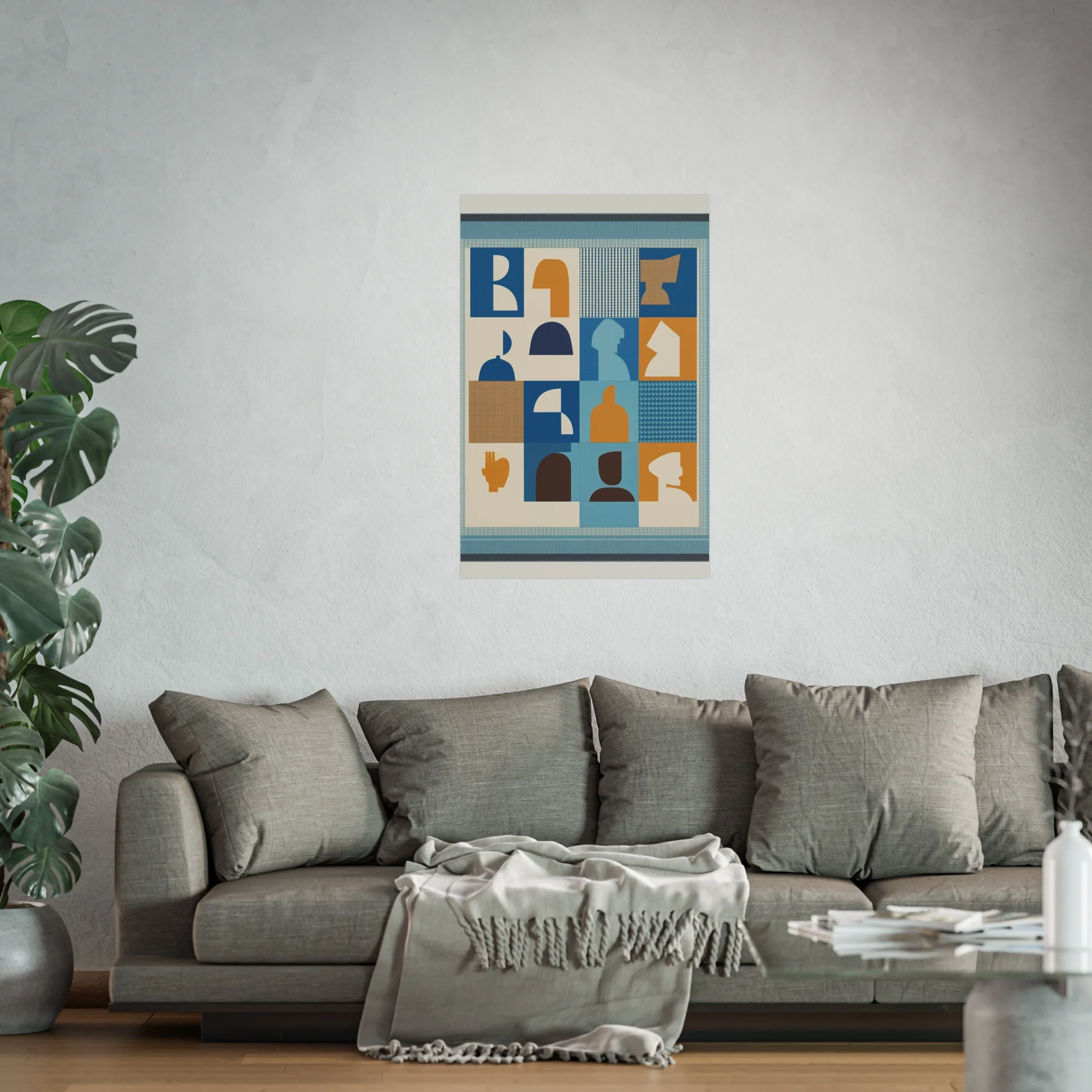 Geometric Faces Fine Art Poster - Image 45