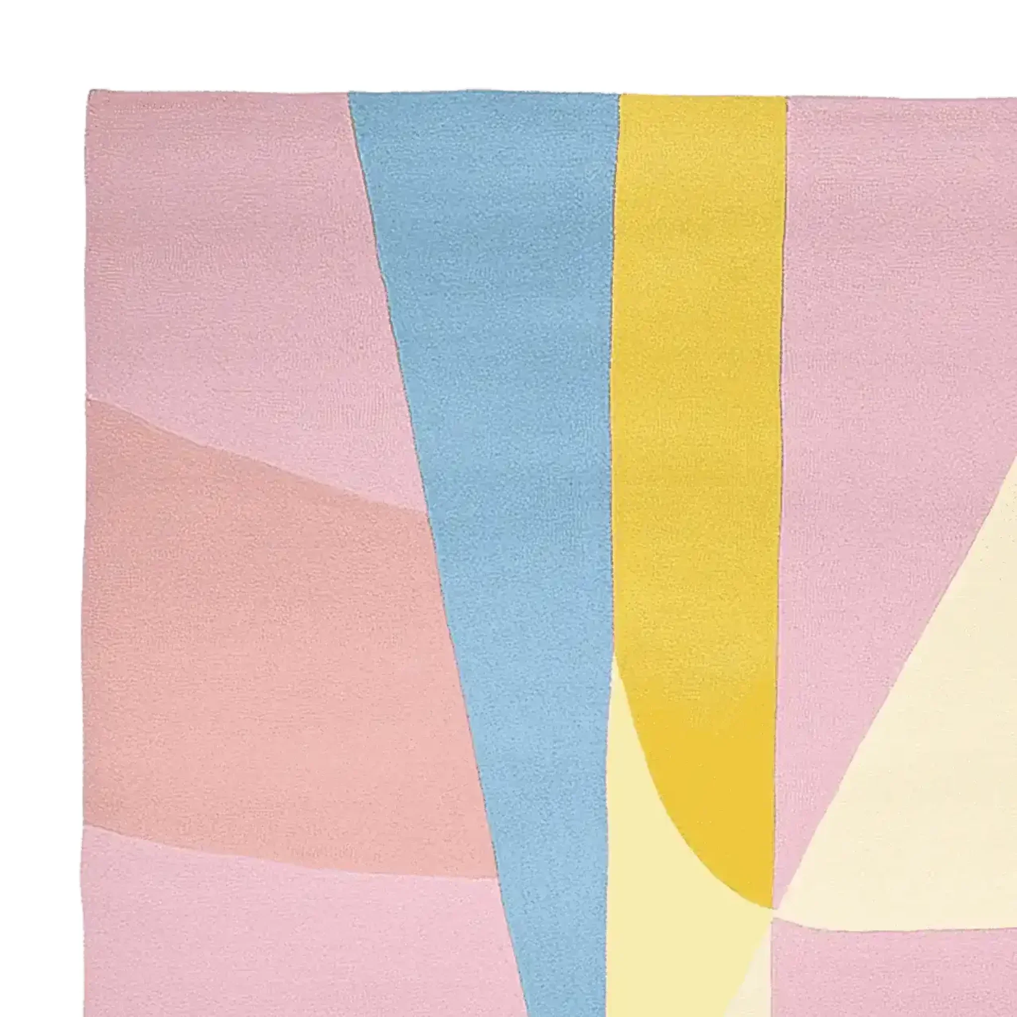 Geometry in Pastel Light Hand Tufted Rug - Image 4