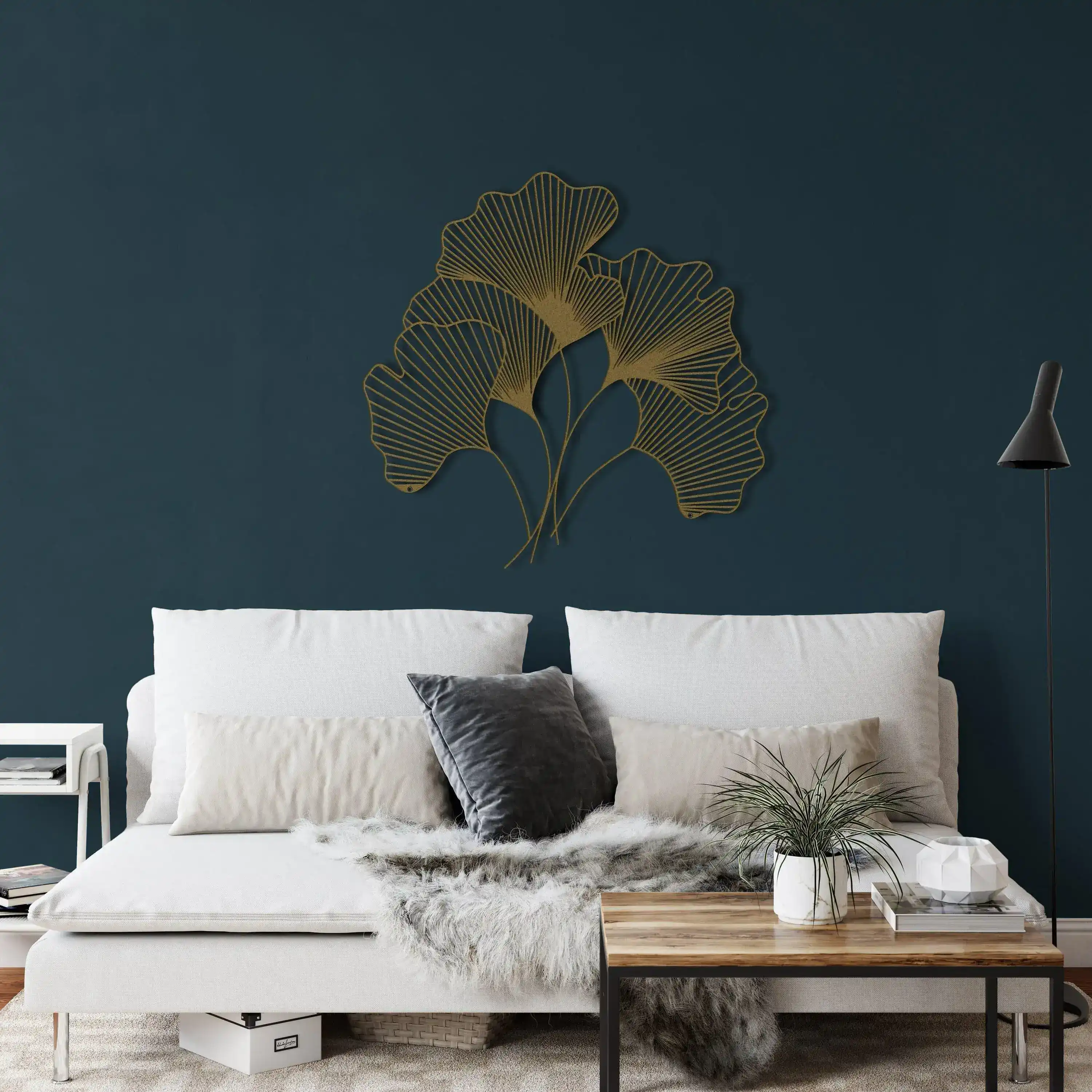 Gingko Bilbao Leaves Metal Wall Hanging Decor - Image 11