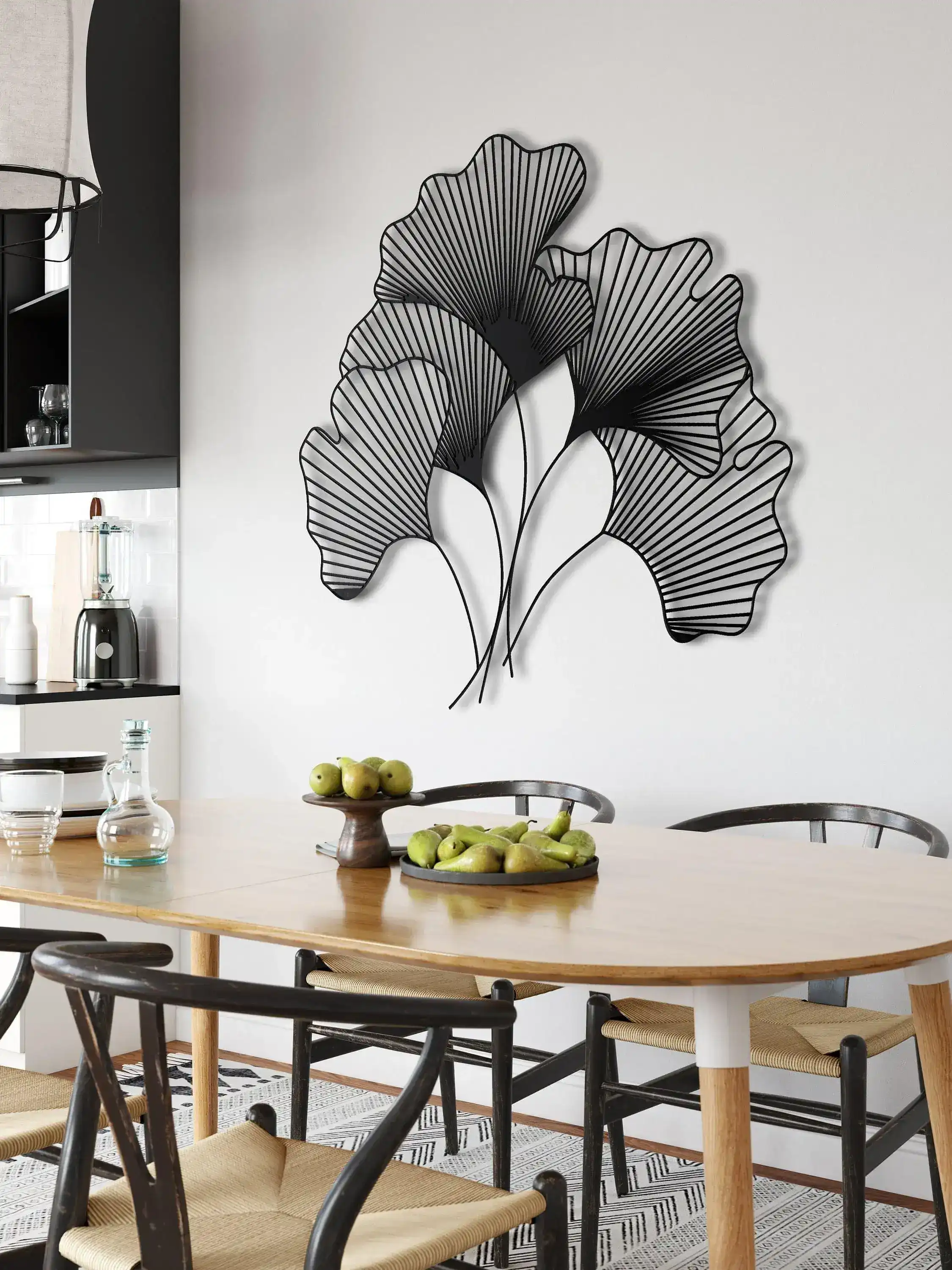 Gingko Bilbao Leaves Metal Wall Hanging Decor - Image 7