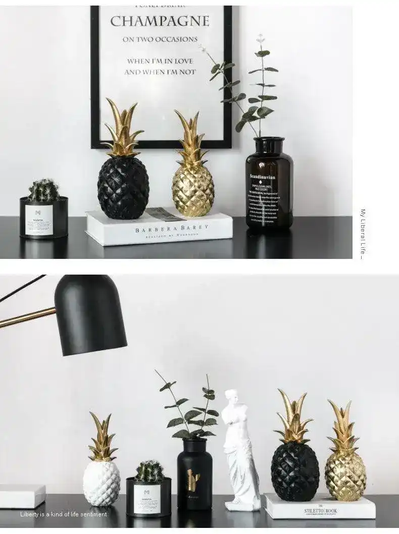 Glamorous Tropical Pineapple Table Decor - Image 7