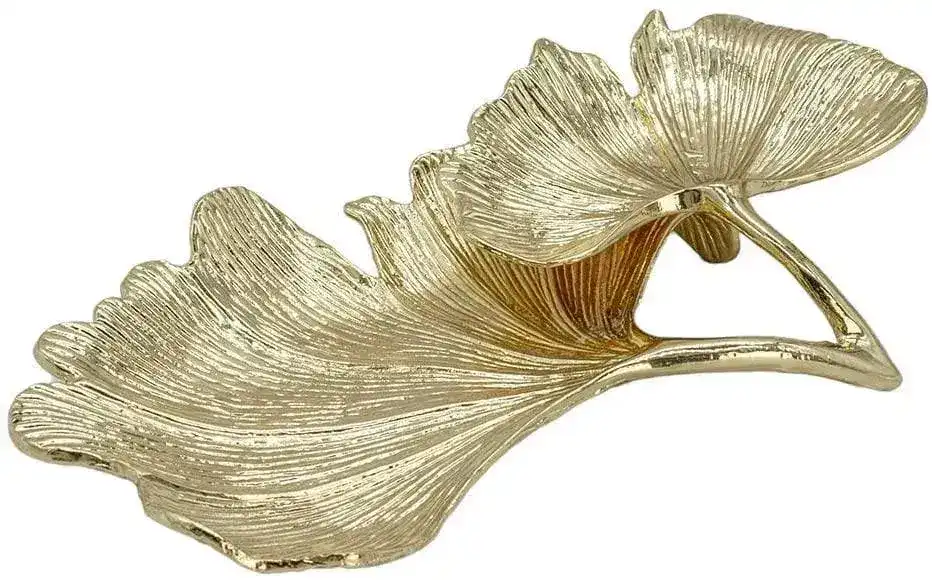 Gold Gingko Leaves Trinket - Image 3