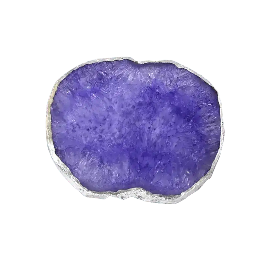 Gold Plated Agate Coaster Set - Image 7