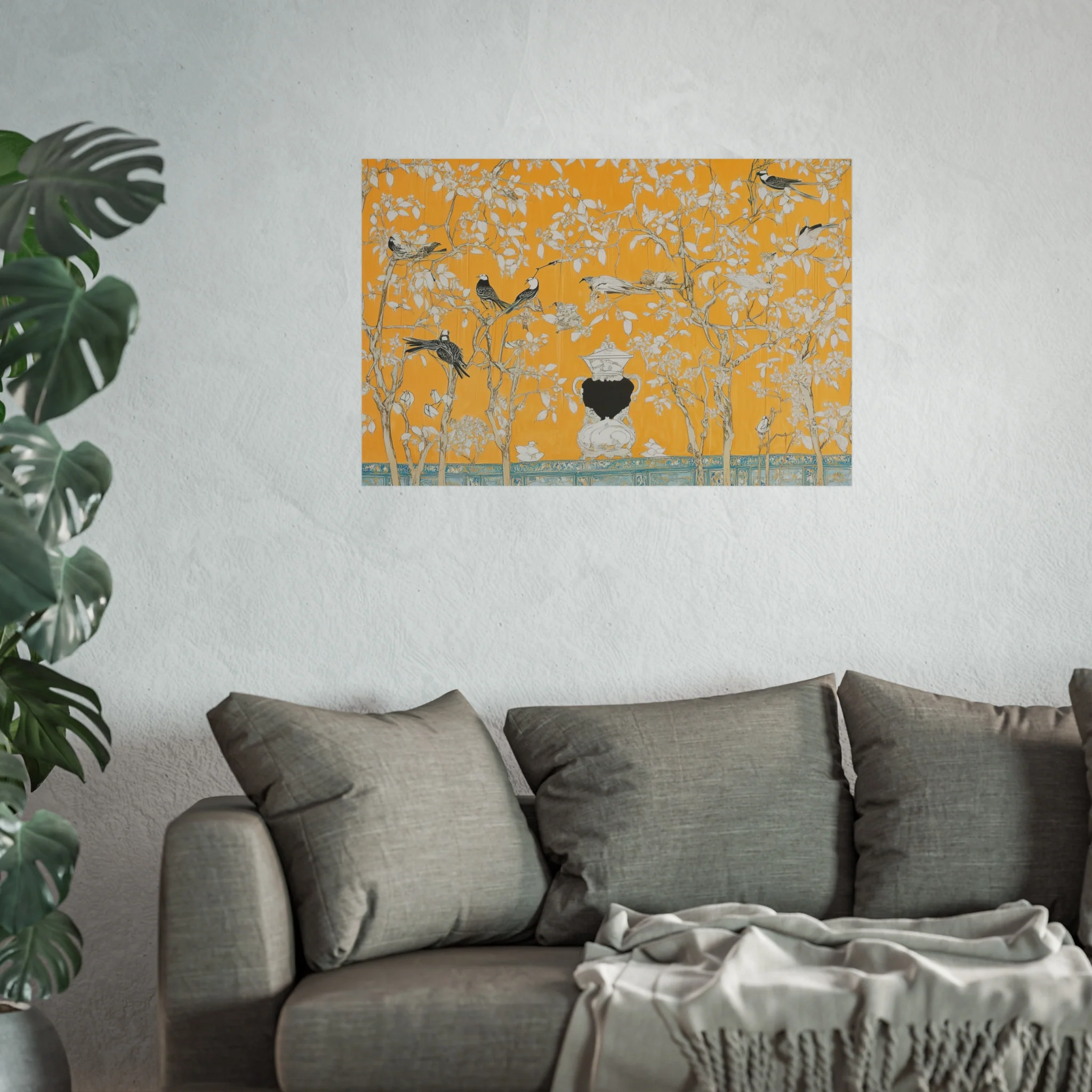 Golden Aviary Garden Fine Art Poster - Image 43