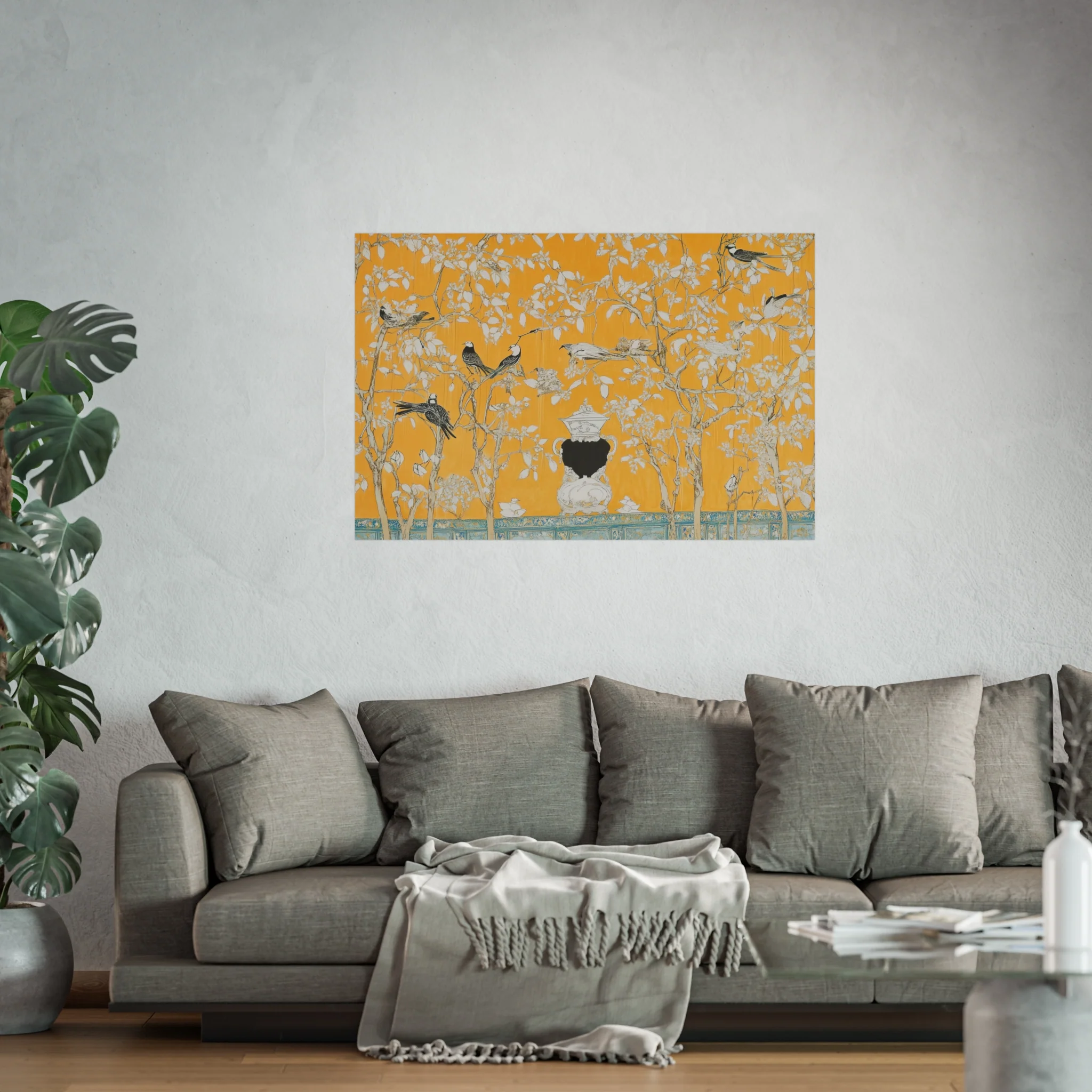Golden Aviary Garden Fine Art Poster - Image 47
