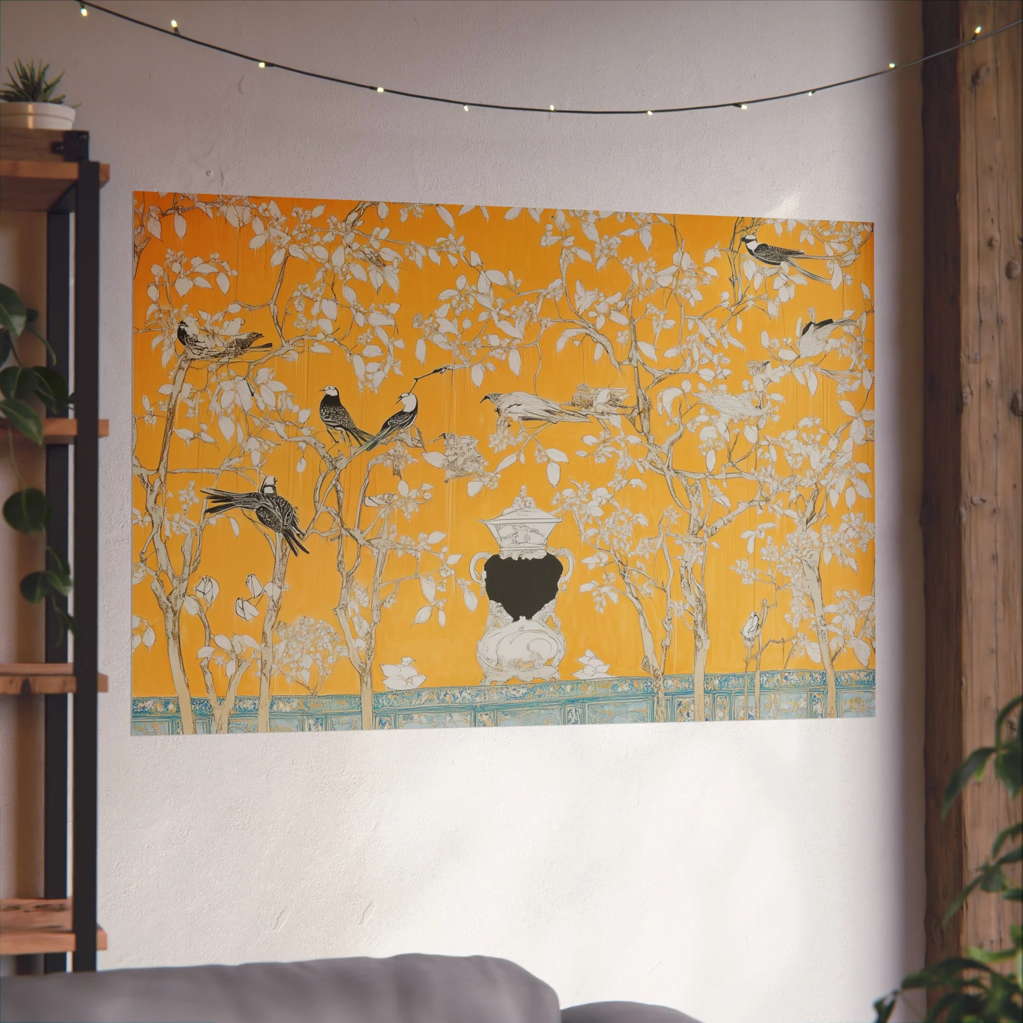 Golden Aviary Garden Fine Art Poster - Image 48