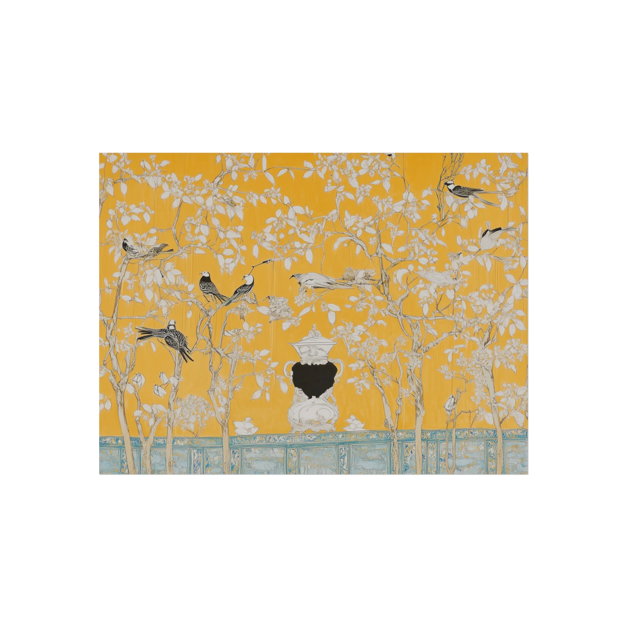 Golden Aviary Garden Fine Art Poster - Image 6