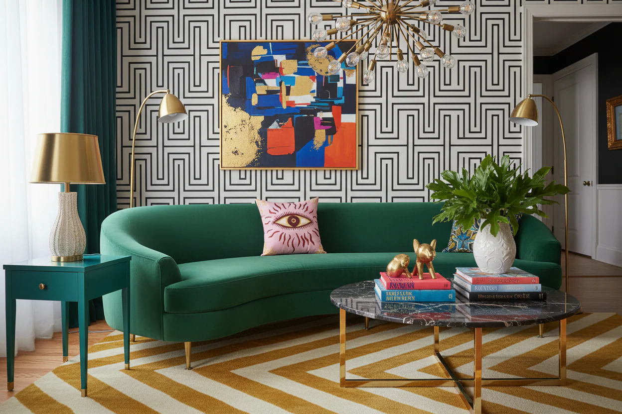 Golden Gaze Mystic Throw Pillow - Image 2