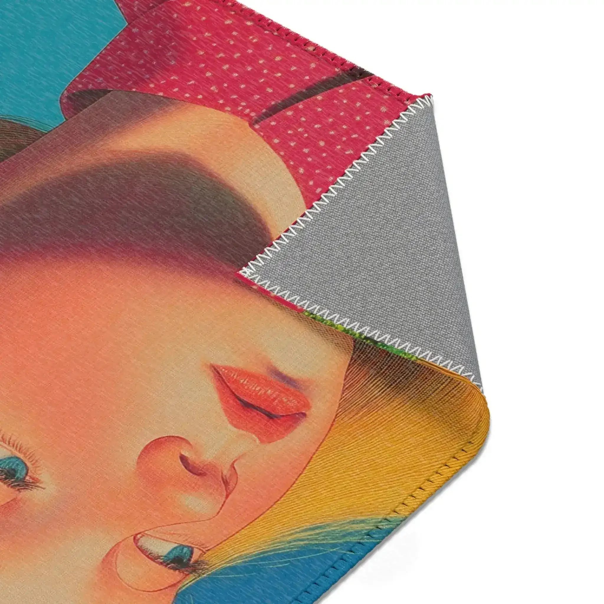 Golden Gaze Surreal Portrait with Fish & Geometric - Image 6