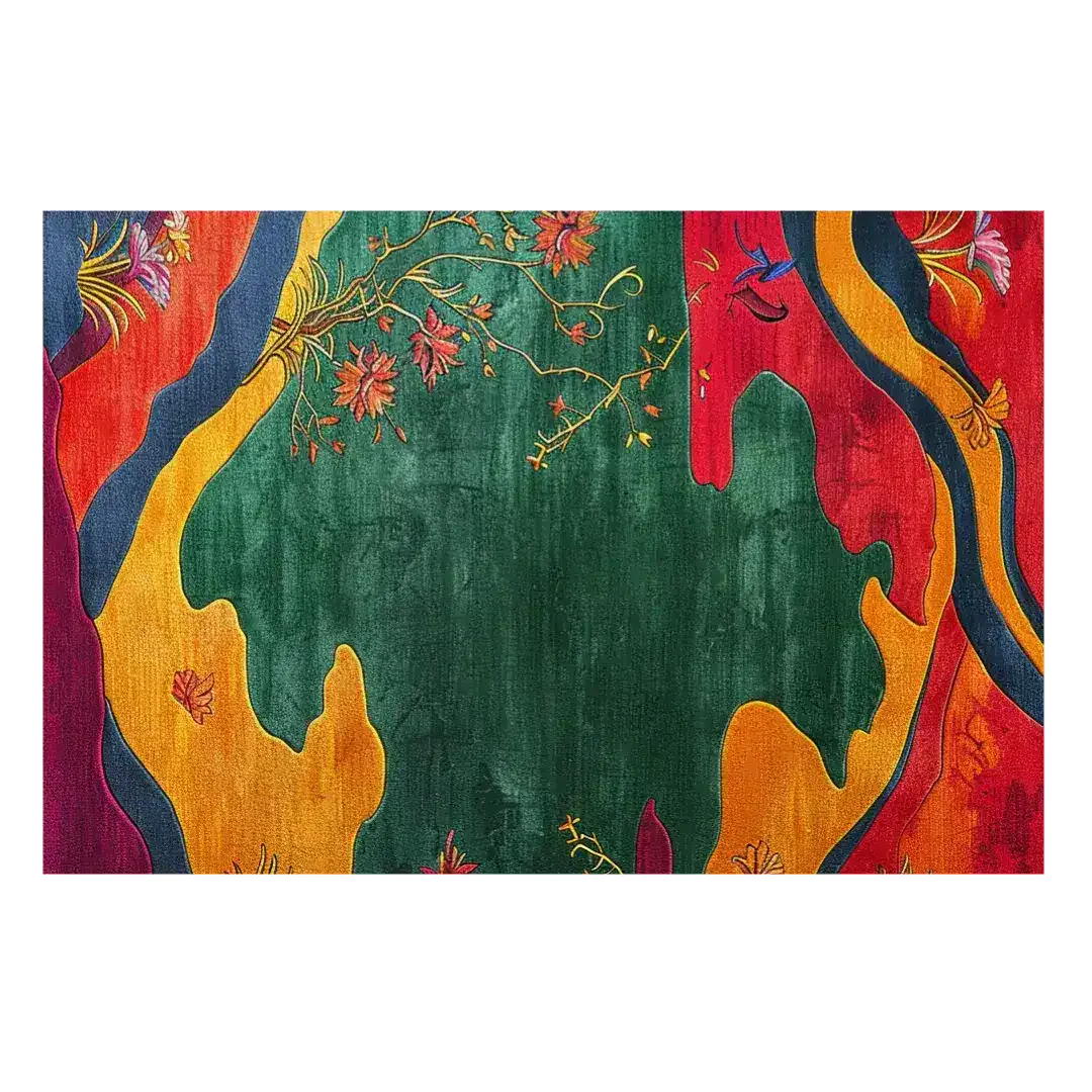 Golden Horizon Hand Tufted Viscose Rug - Image 5