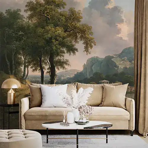 Golden Hour Valley Picturesque Wallpaper - Image 3