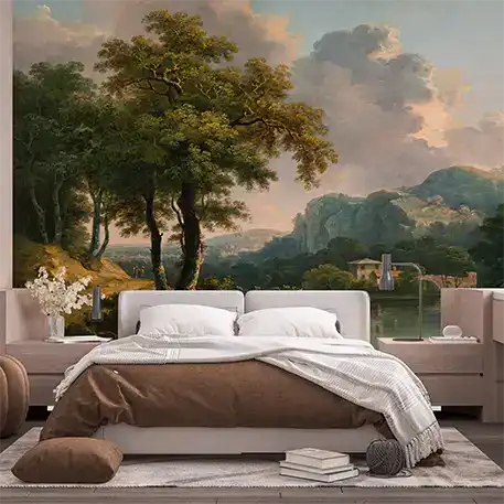 Golden Hour Valley Picturesque Wallpaper - Image 4