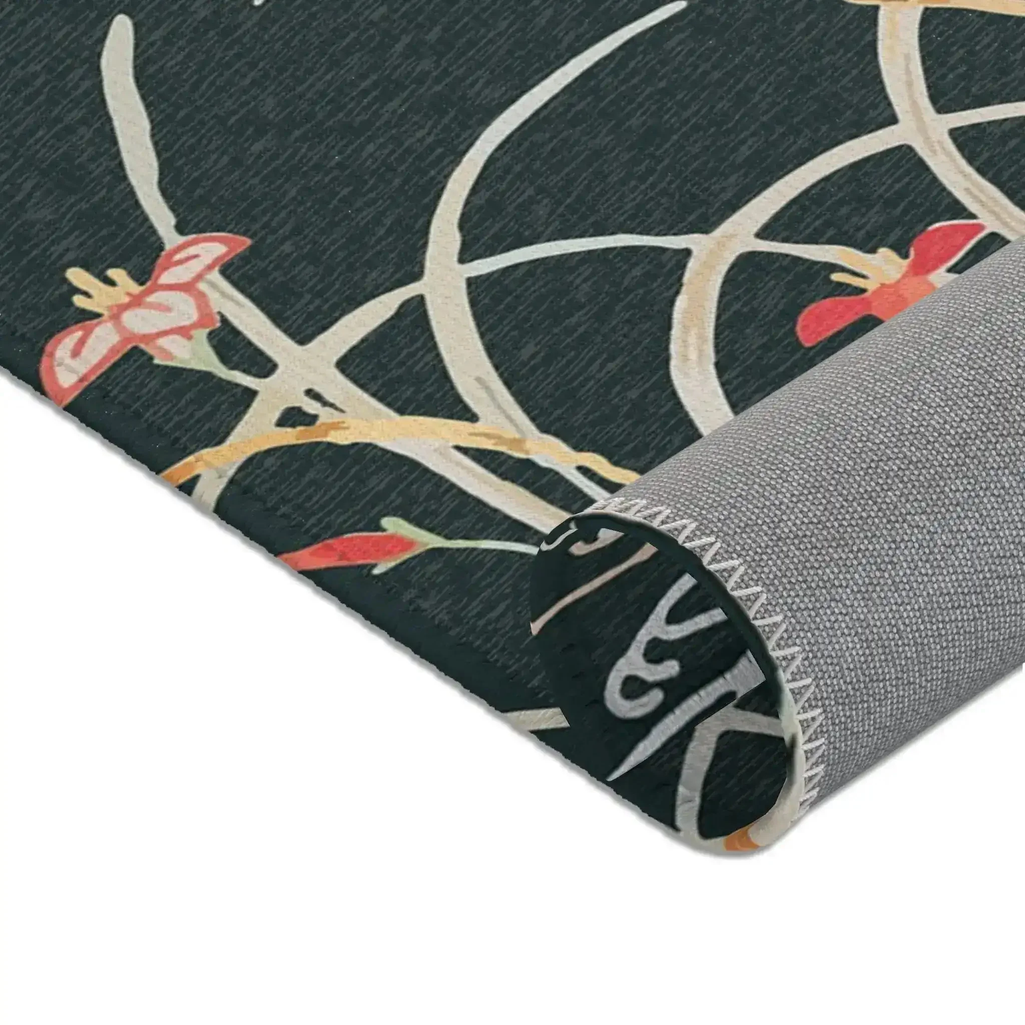 Golden Orchid Garden Accent Rug - Image 4