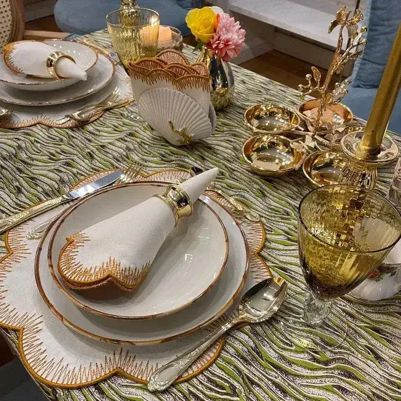 Golden Trim Harmony Placemats - Image 3