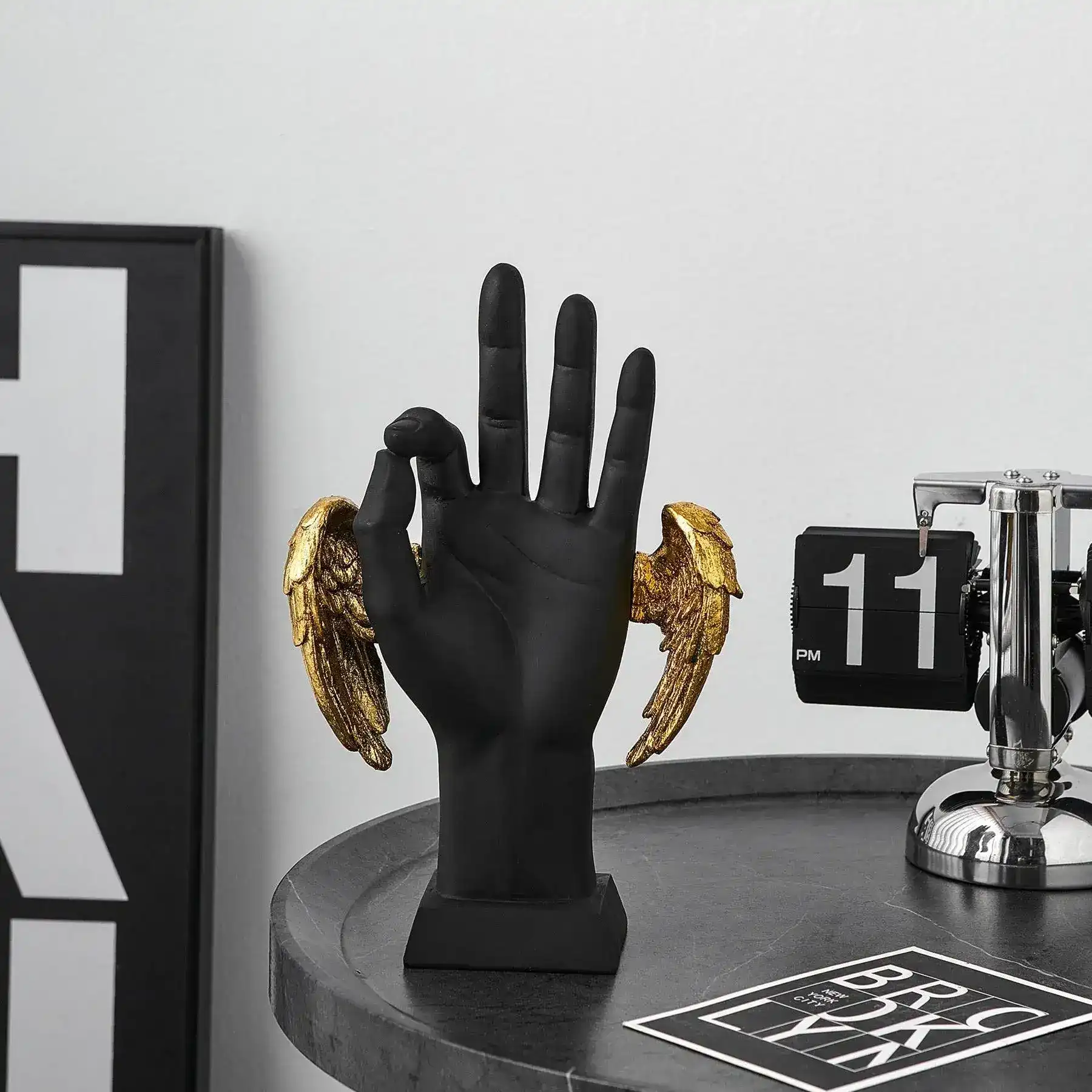 Golden Wings Victory Hand Sign Figurine - Image 10