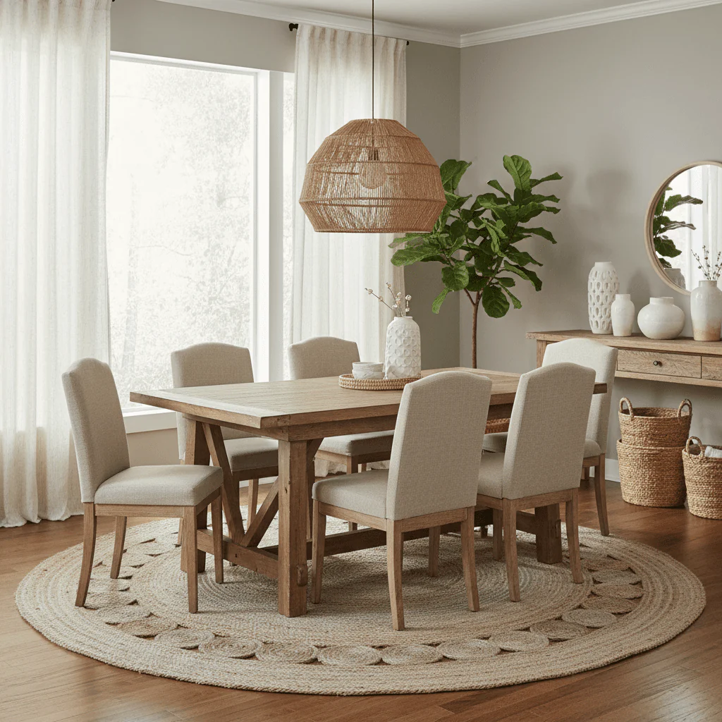 Gray Circle of Life Round Jute Rug - Image 2