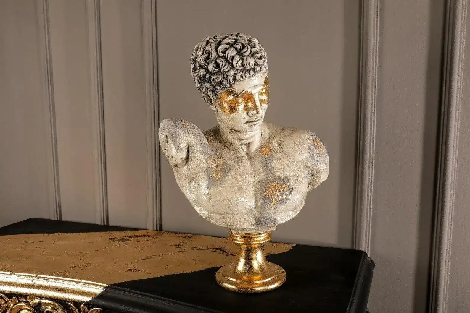 Gray Stone Hermes Sculpture - Image 3