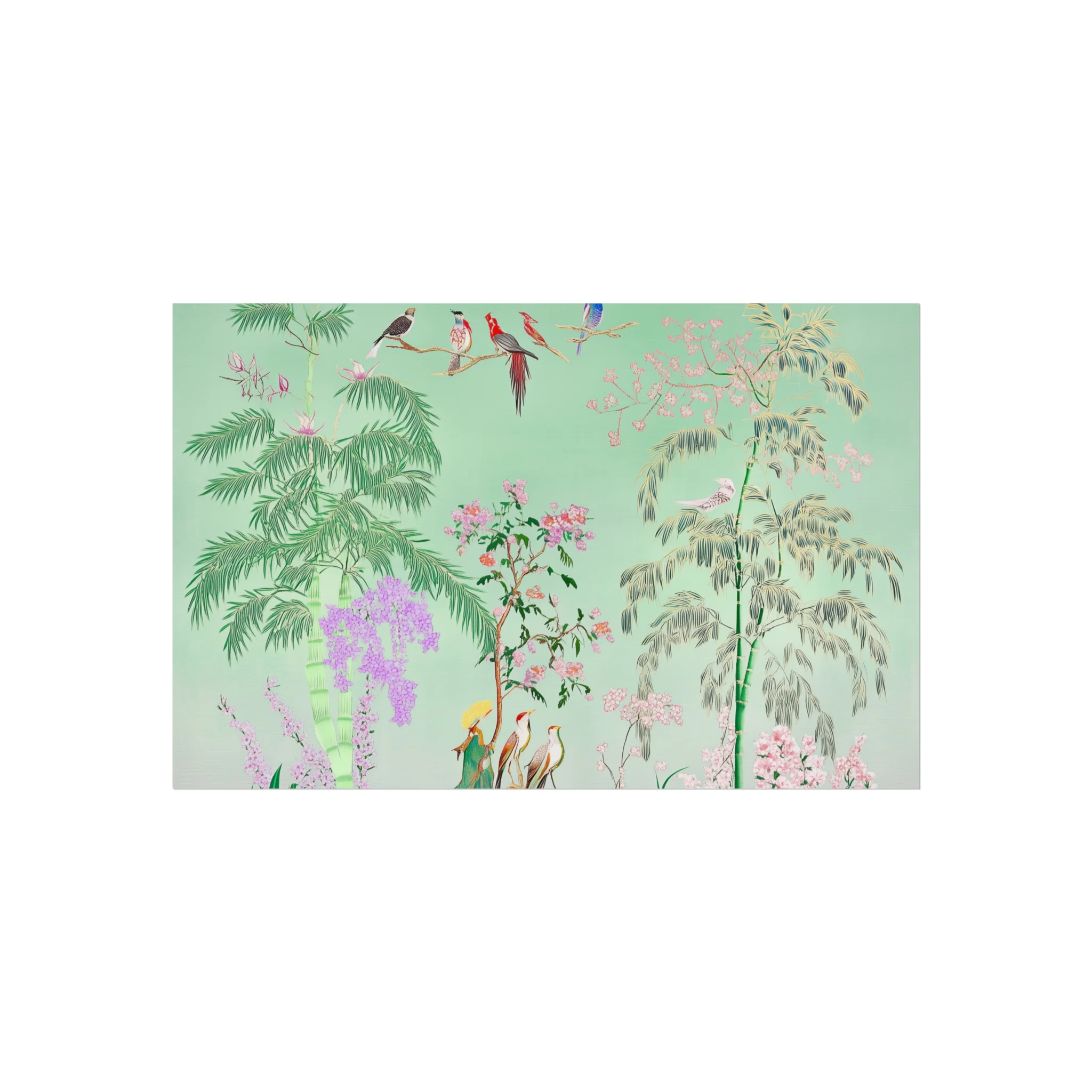 Green Chinoiserie Garden Fine Art Poster - Image 15