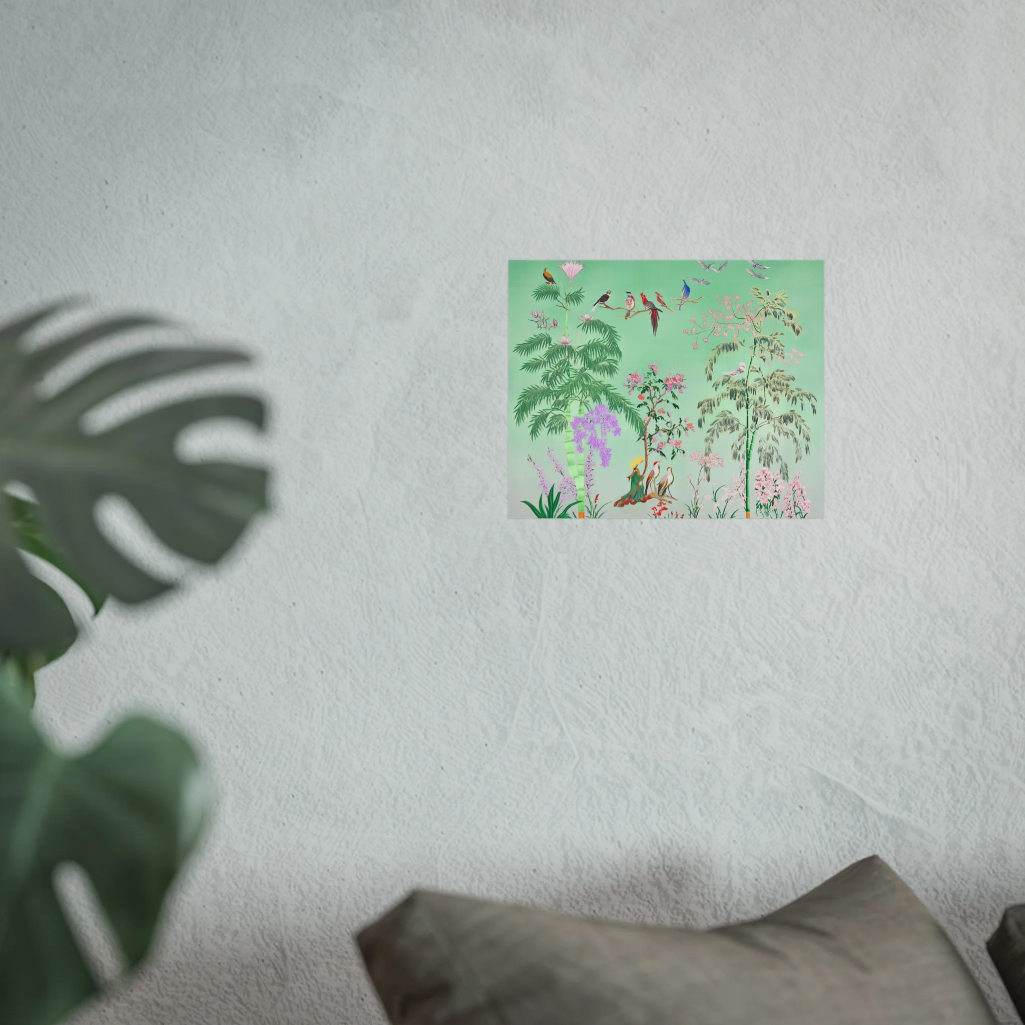 Green Chinoiserie Garden Fine Art Poster - Image 21