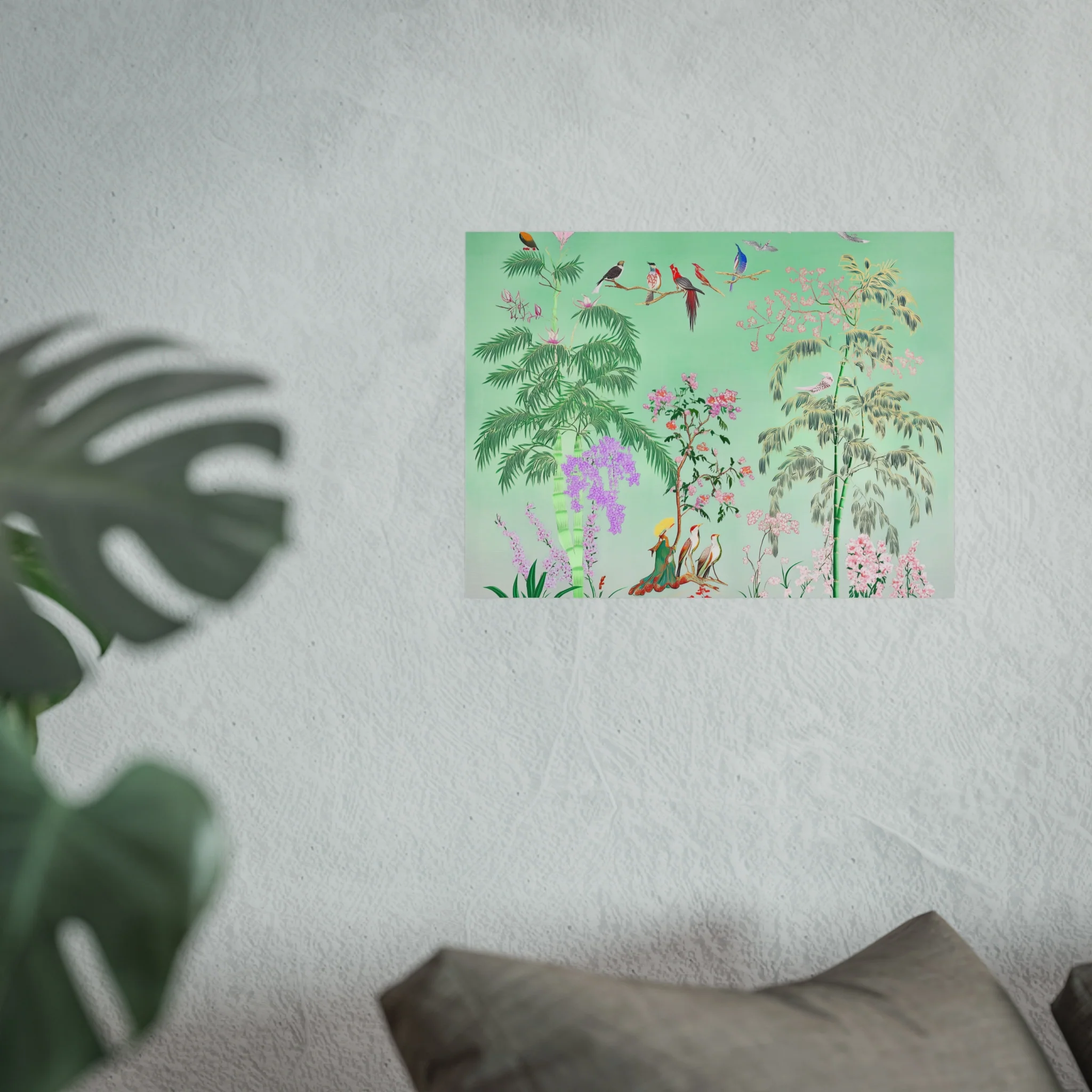 Green Chinoiserie Garden Fine Art Poster - Image 23
