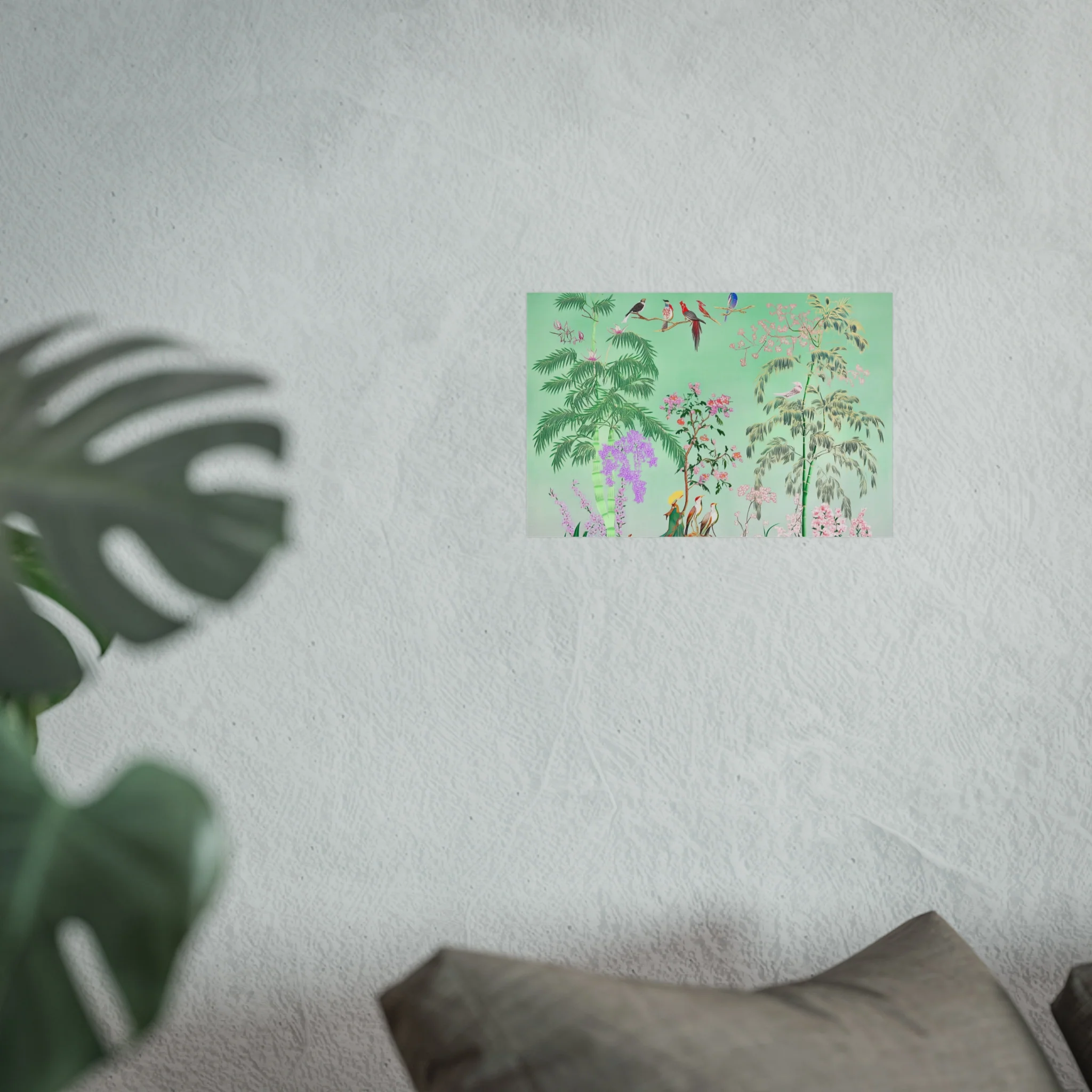 Green Chinoiserie Garden Fine Art Poster - Image 29