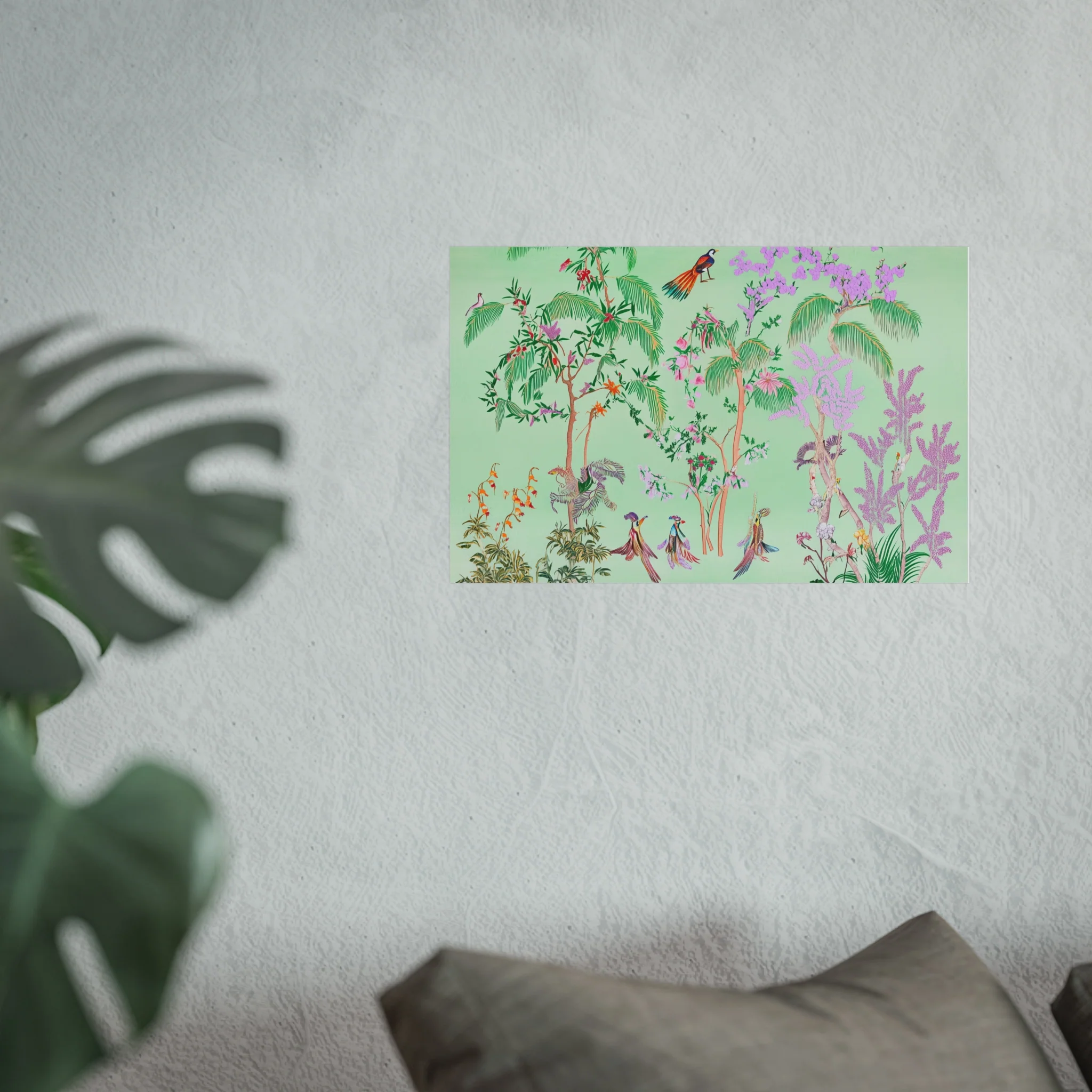 Green Chinoiserie Paradise Fine Art Poster - Image 33