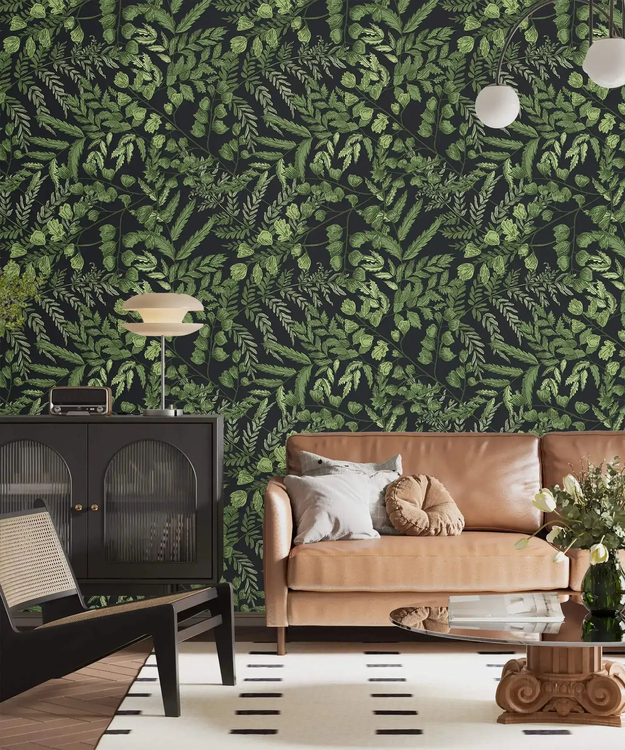Green Fern Foliage Wallpaper - Image 3