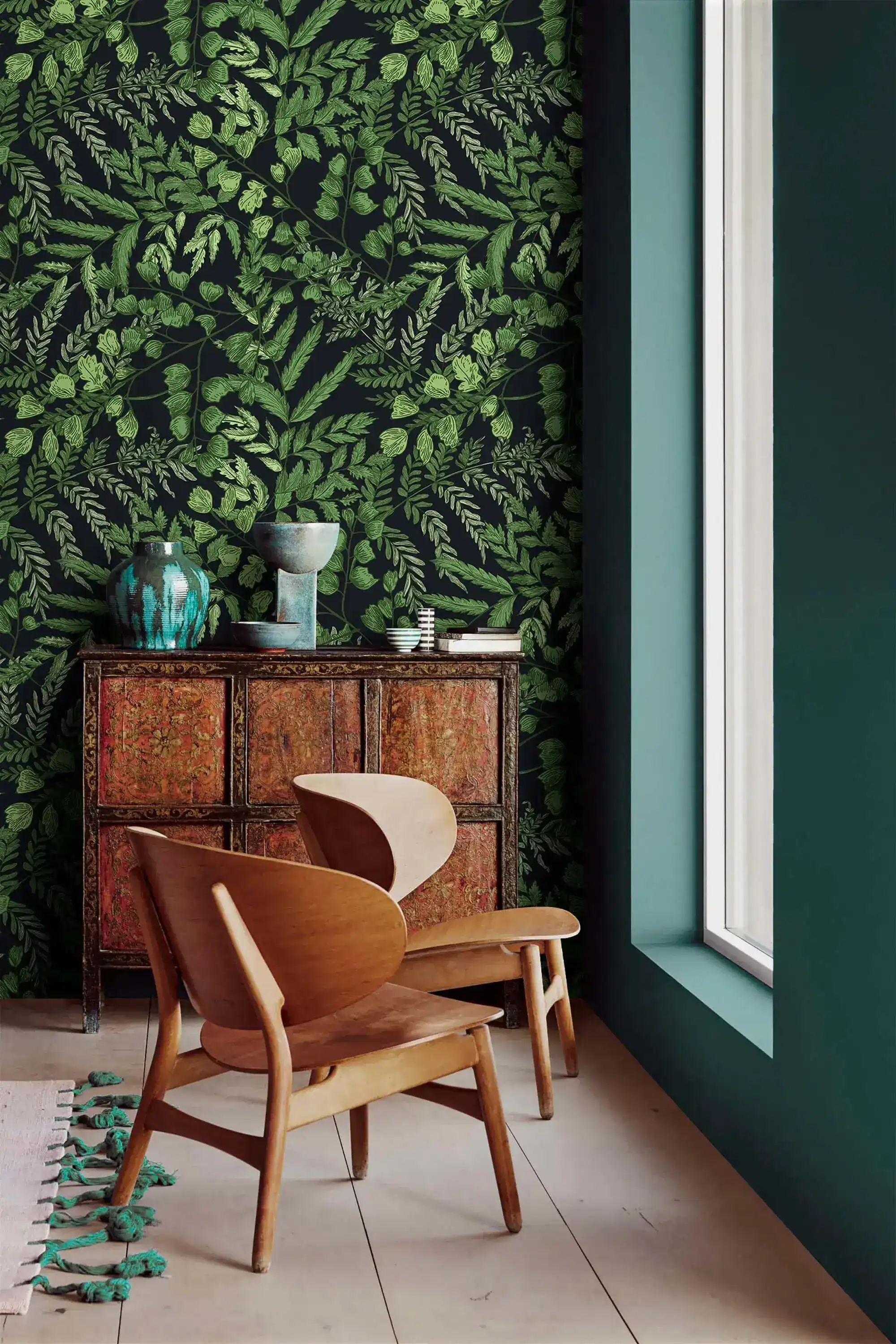 Green Fern Foliage Wallpaper - Image 5