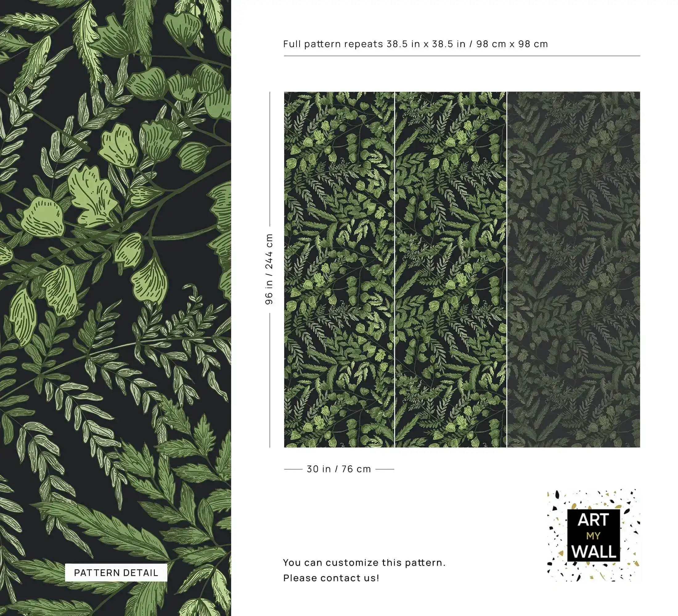 Green Fern Foliage Wallpaper - Image 7