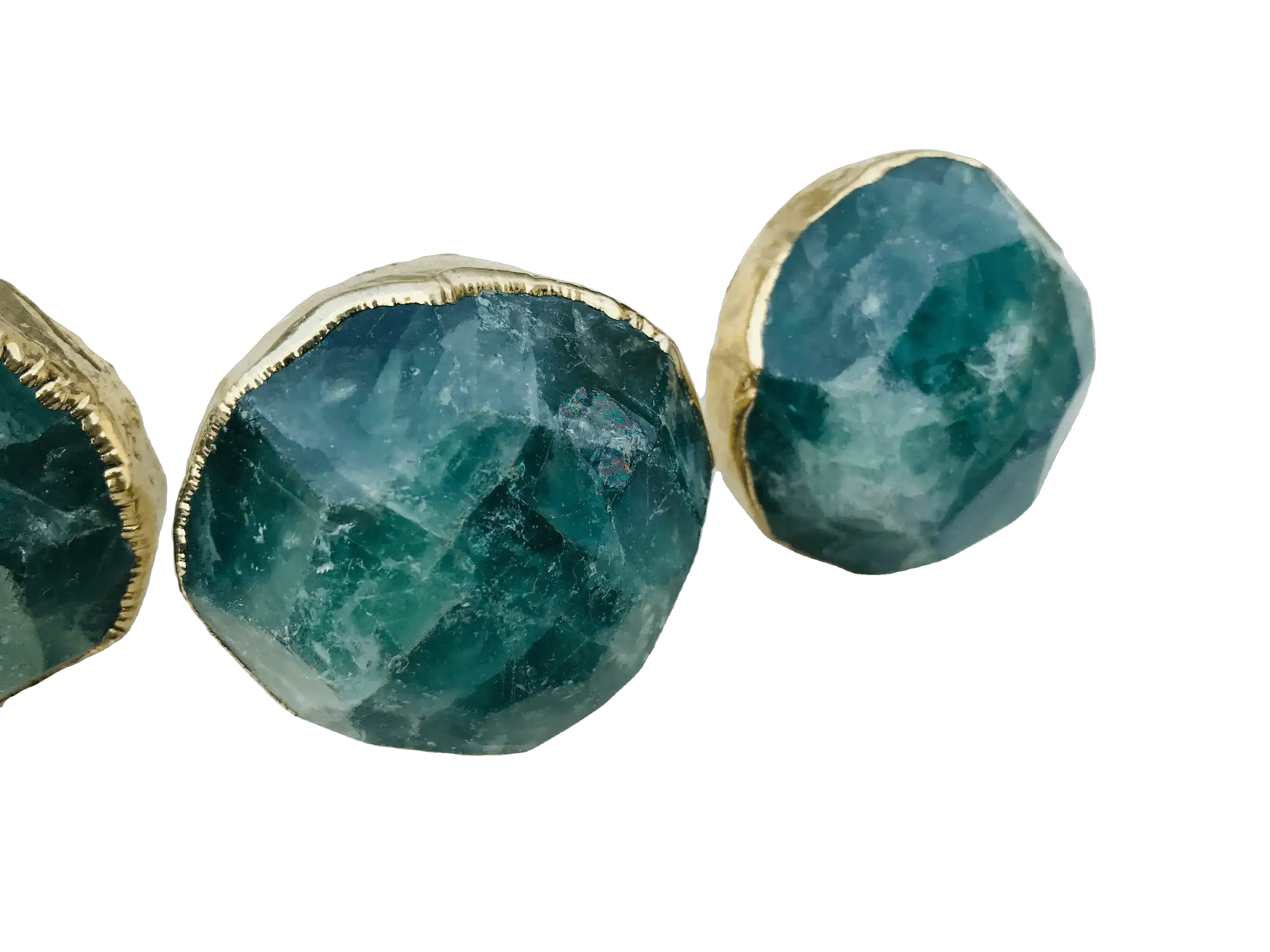 Green Fluorite Agate Cabinet Door Pull Handle - Set of 4 - Image 6
