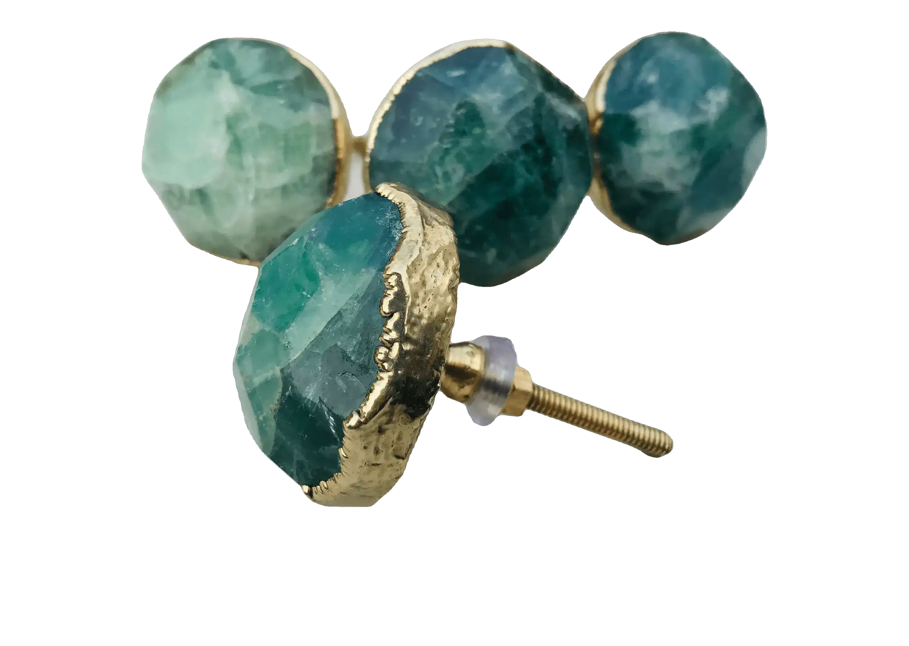 Green Fluorite Agate Cabinet Door Pull Handle - Set of 4 - Image 8